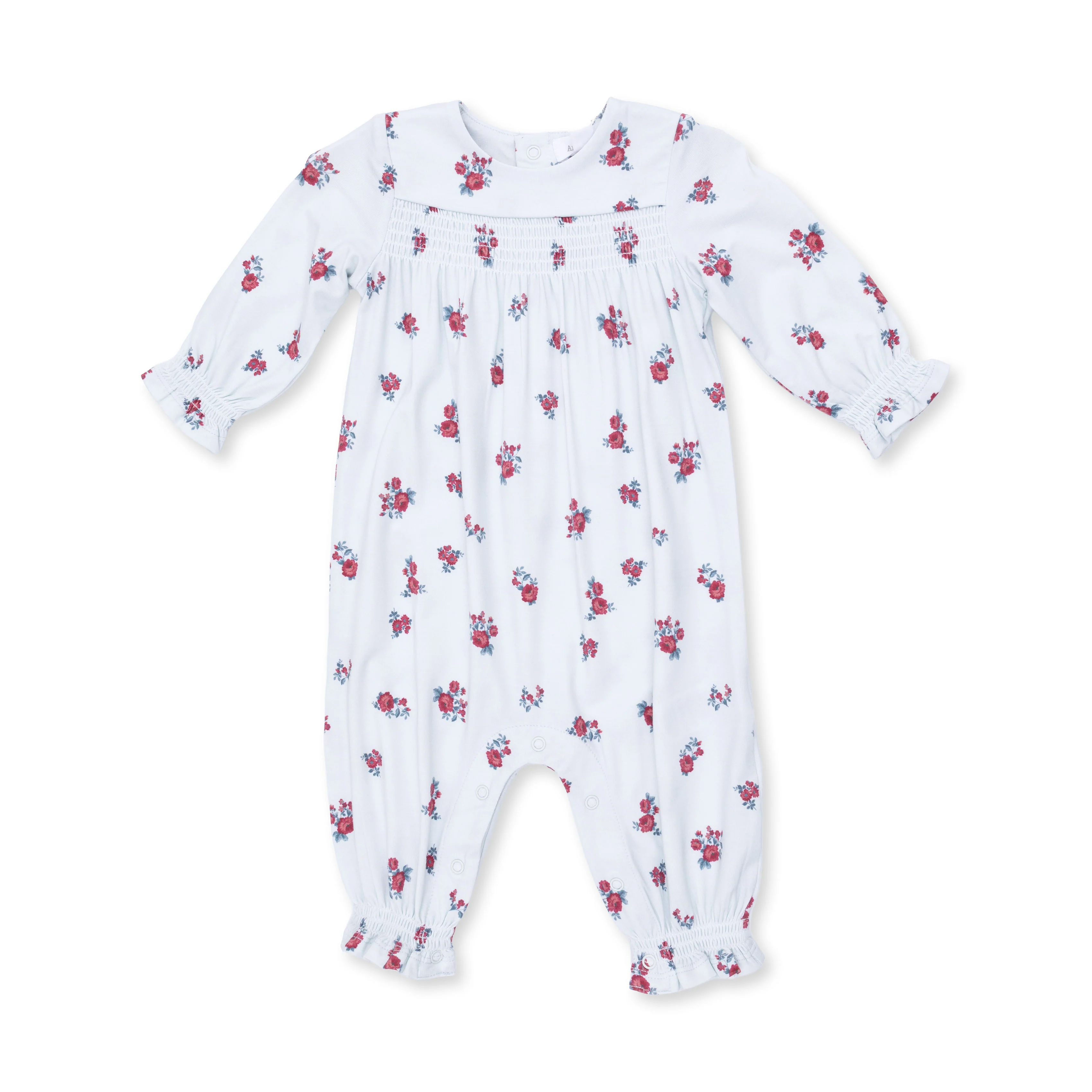 Alyssa Floral - Smocked Long Sleeve Romper - Image 2