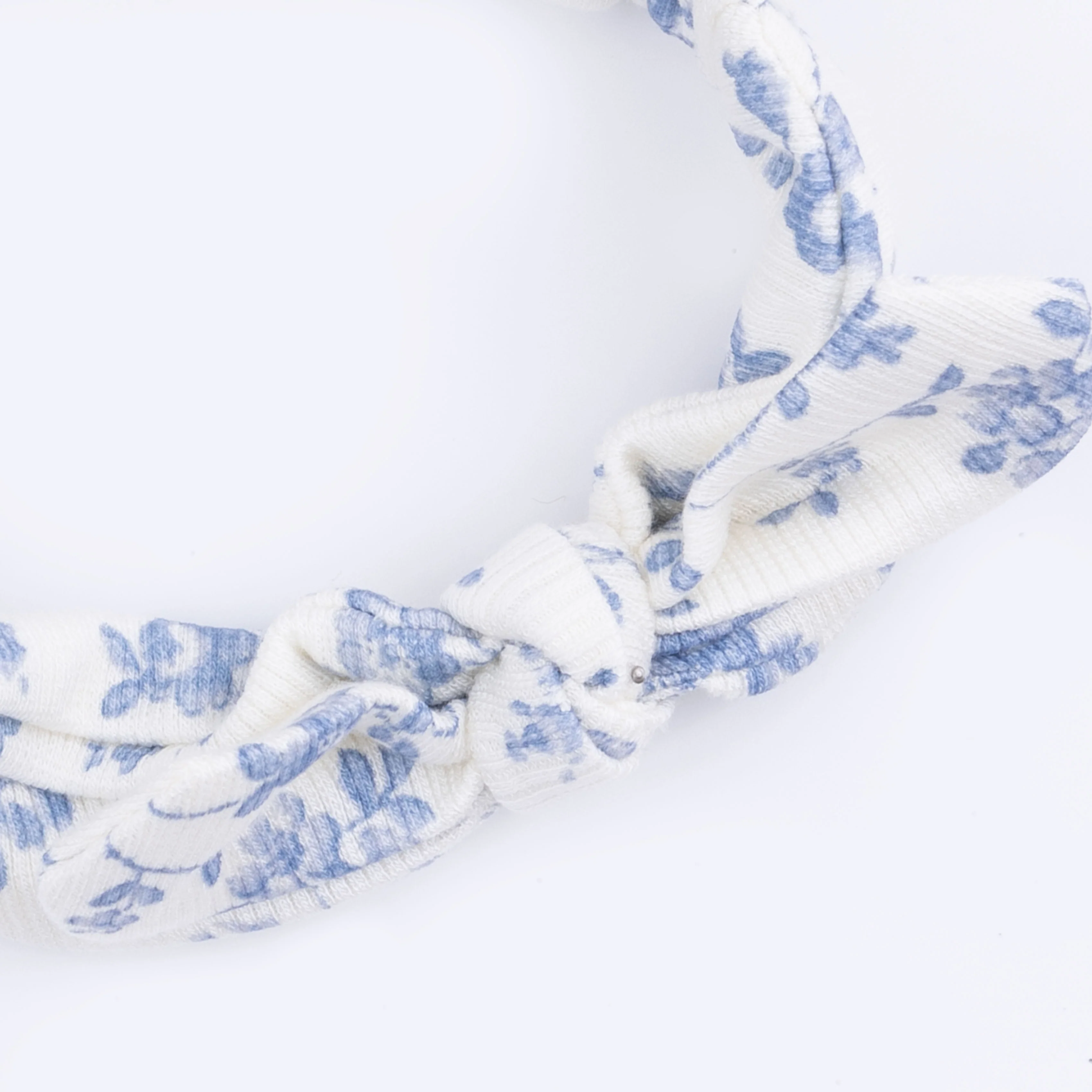Baby Blue Vines Floral - Knot Headband - Image 2