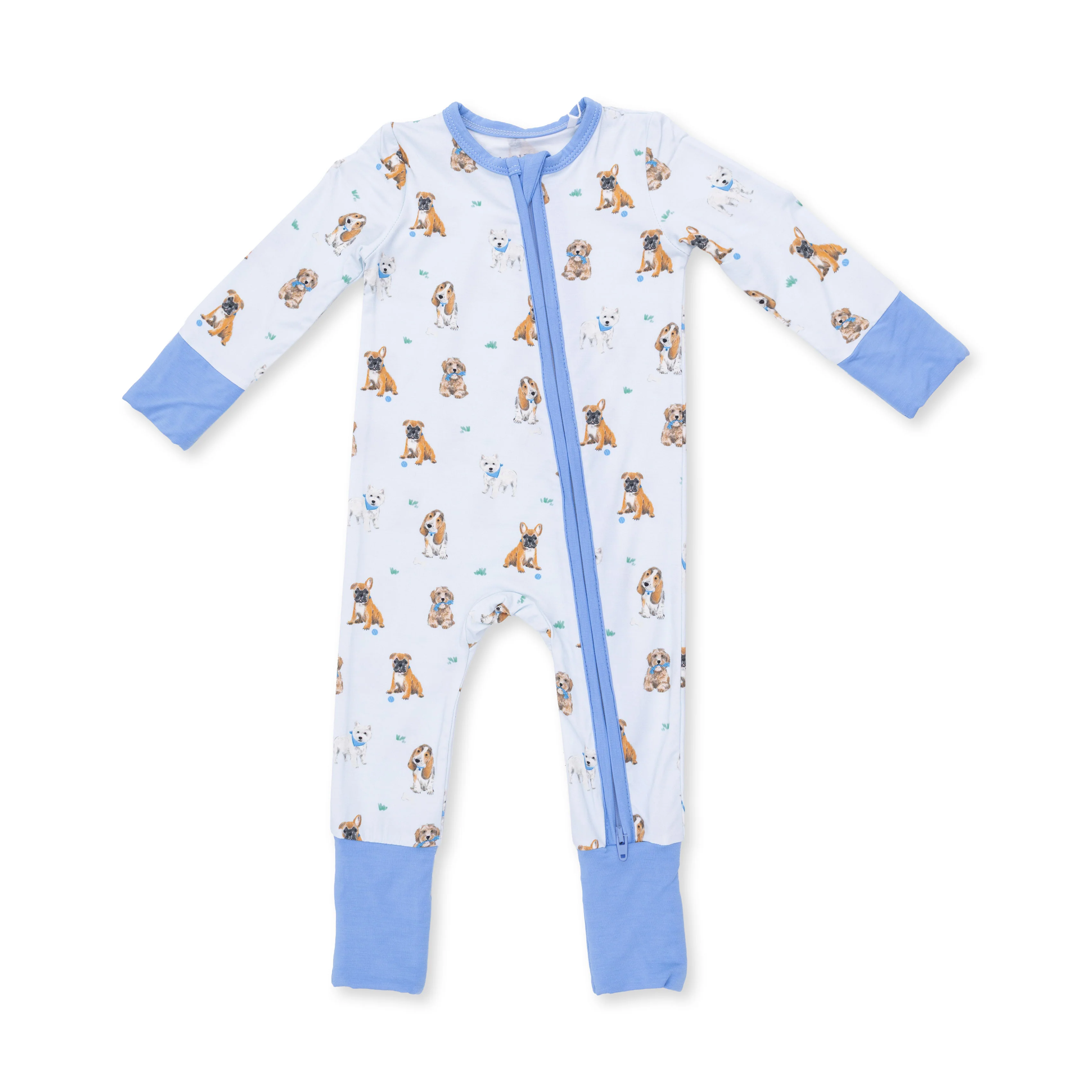 Bestie Dogs Blue - Convertible Romper