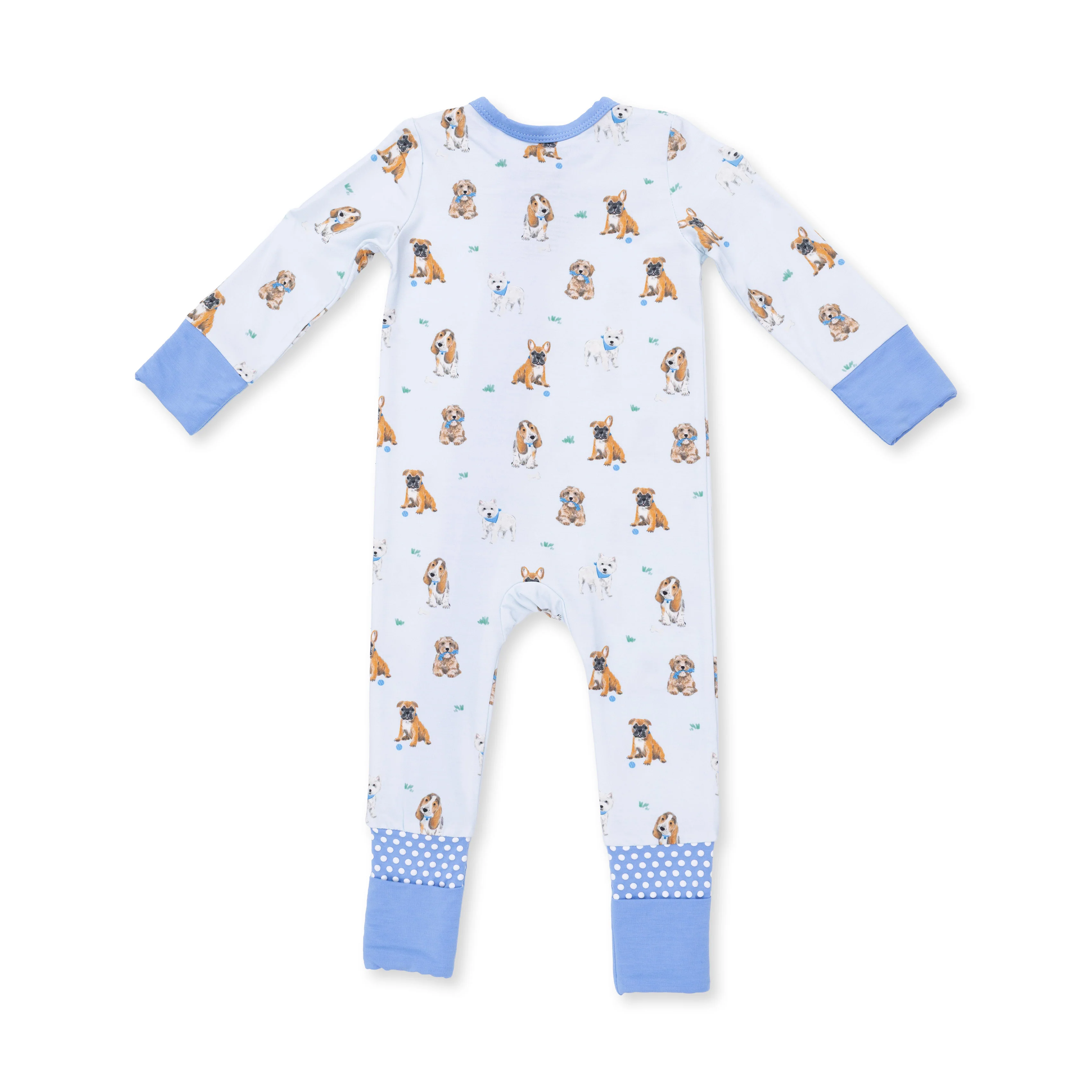 Bestie Dogs Blue - Convertible Romper - Image 2