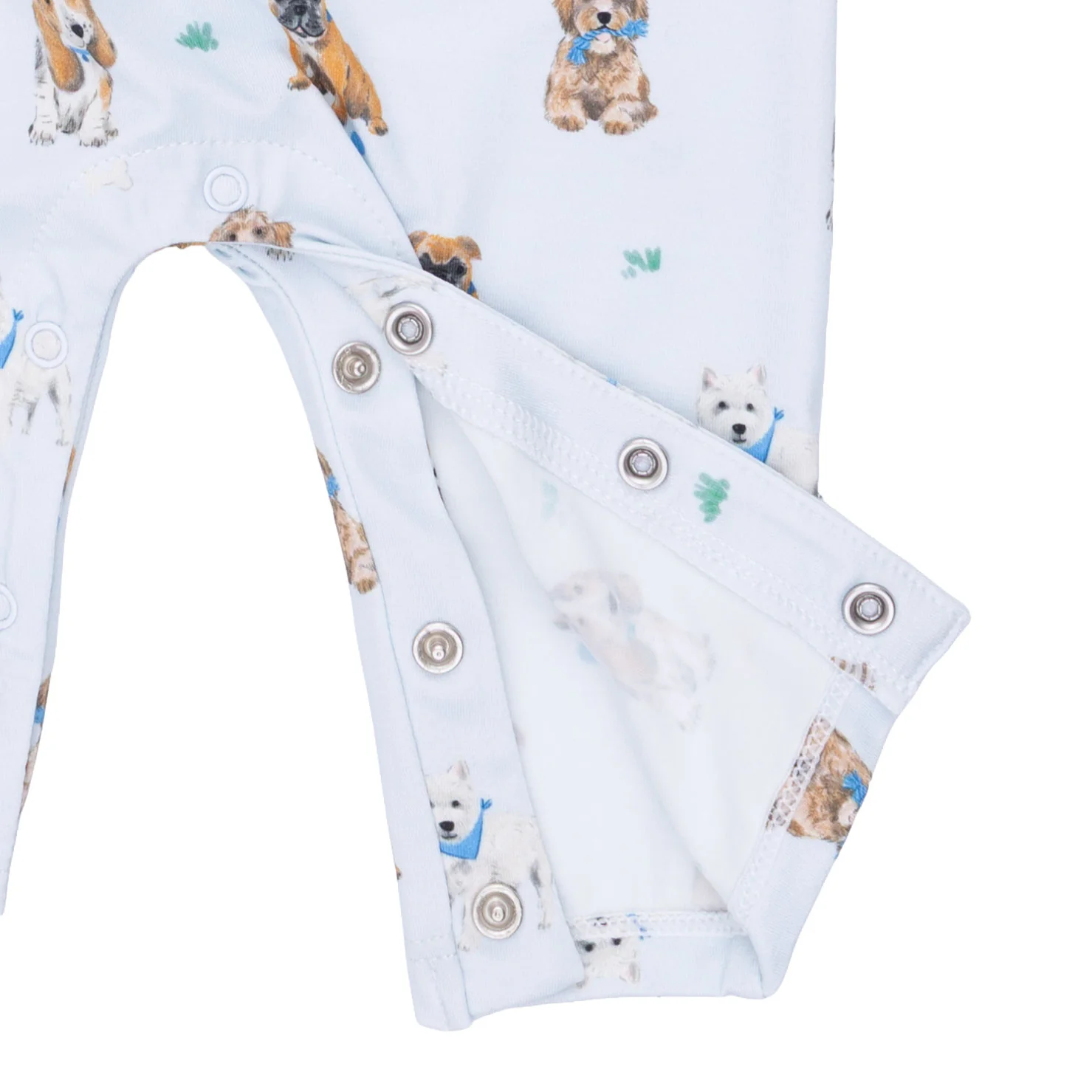 Bestie Dogs Blue - Polo Romper - Image 4