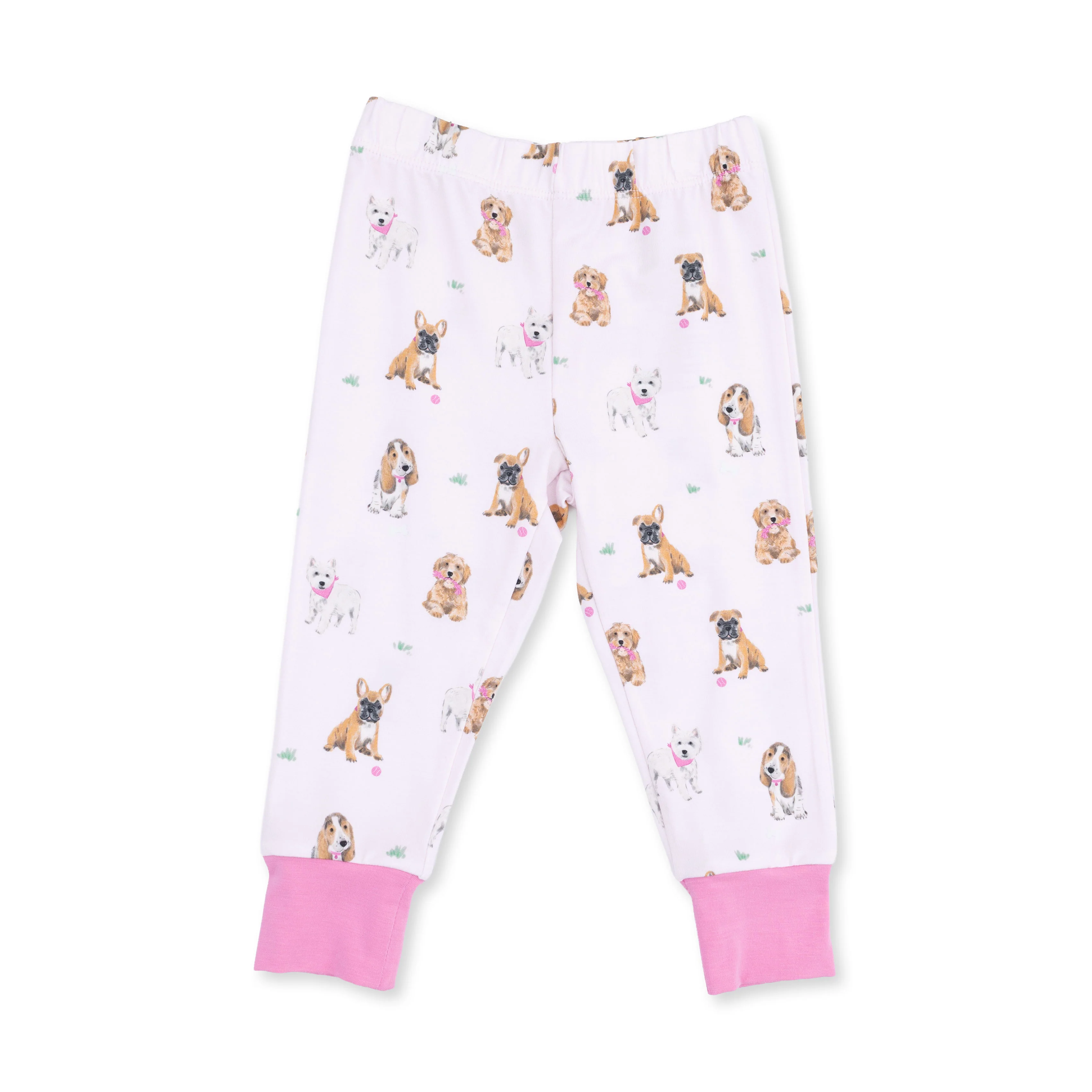 Bestie Dogs Pink - Short Sleeve Loungewear Set - Image 3