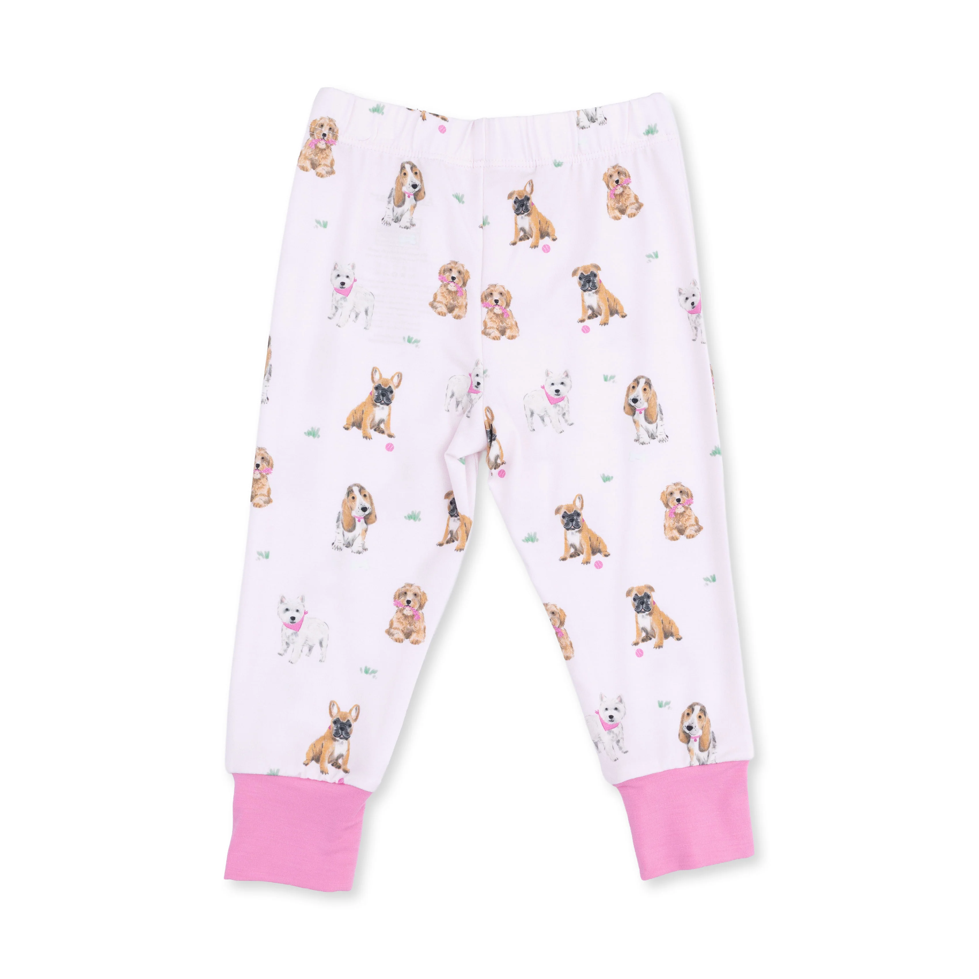 Bestie Dogs Pink - Short Sleeve Loungewear Set - Image 4