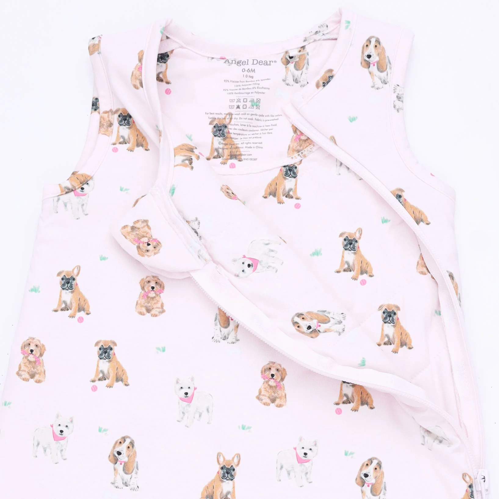 Bestie Dogs Pink - Sleep Bag - Image 3