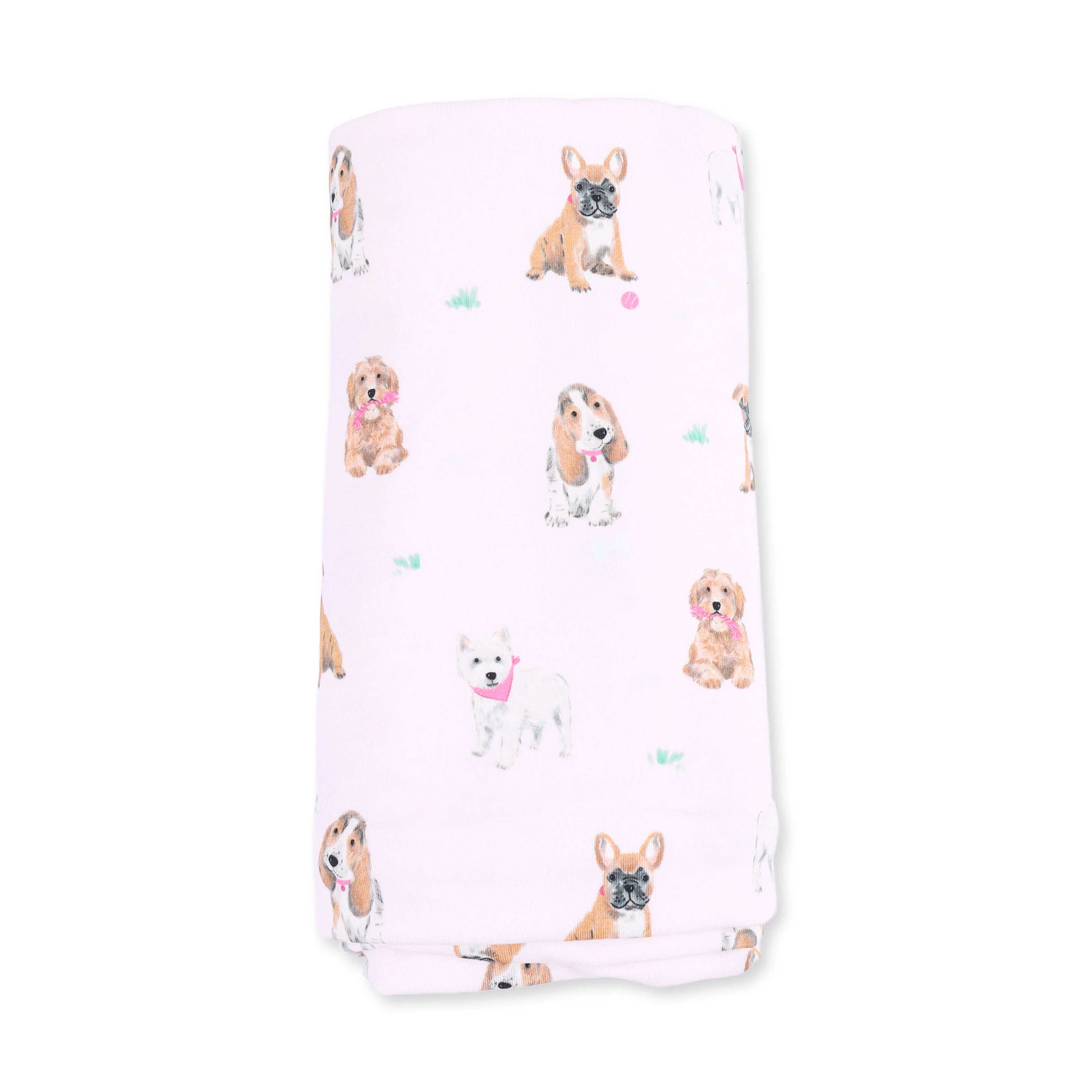 Bestie Dogs Pink - Swaddle Blanket - Image 3