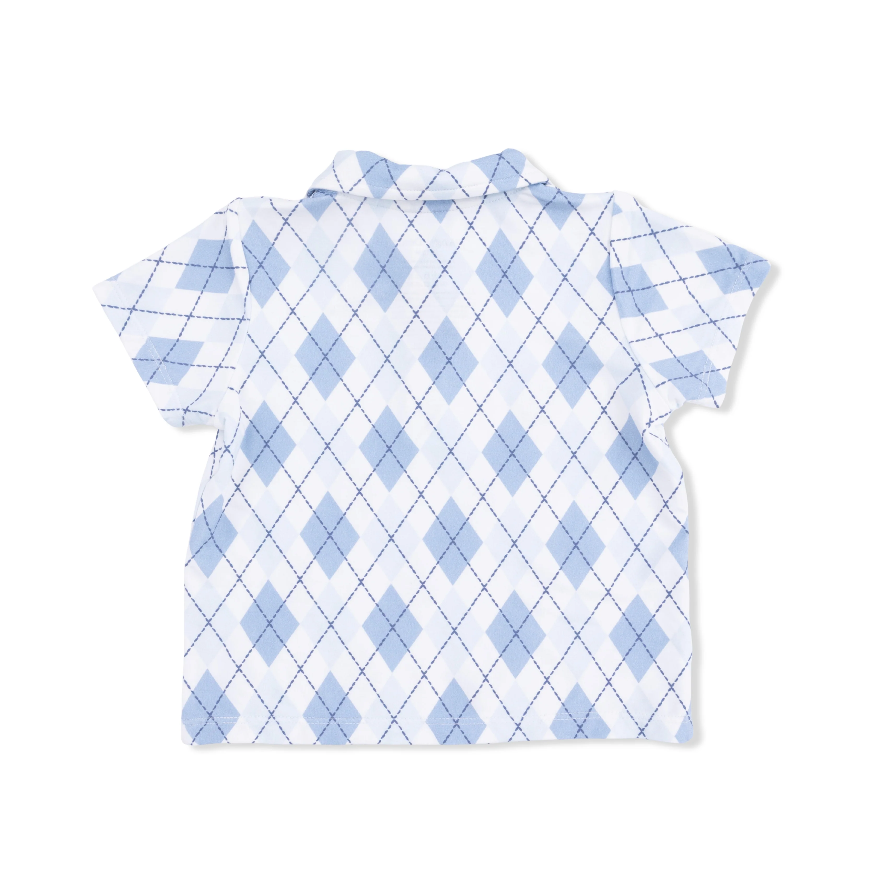 Blue Argyle - Polo with Casual Short - Image 4