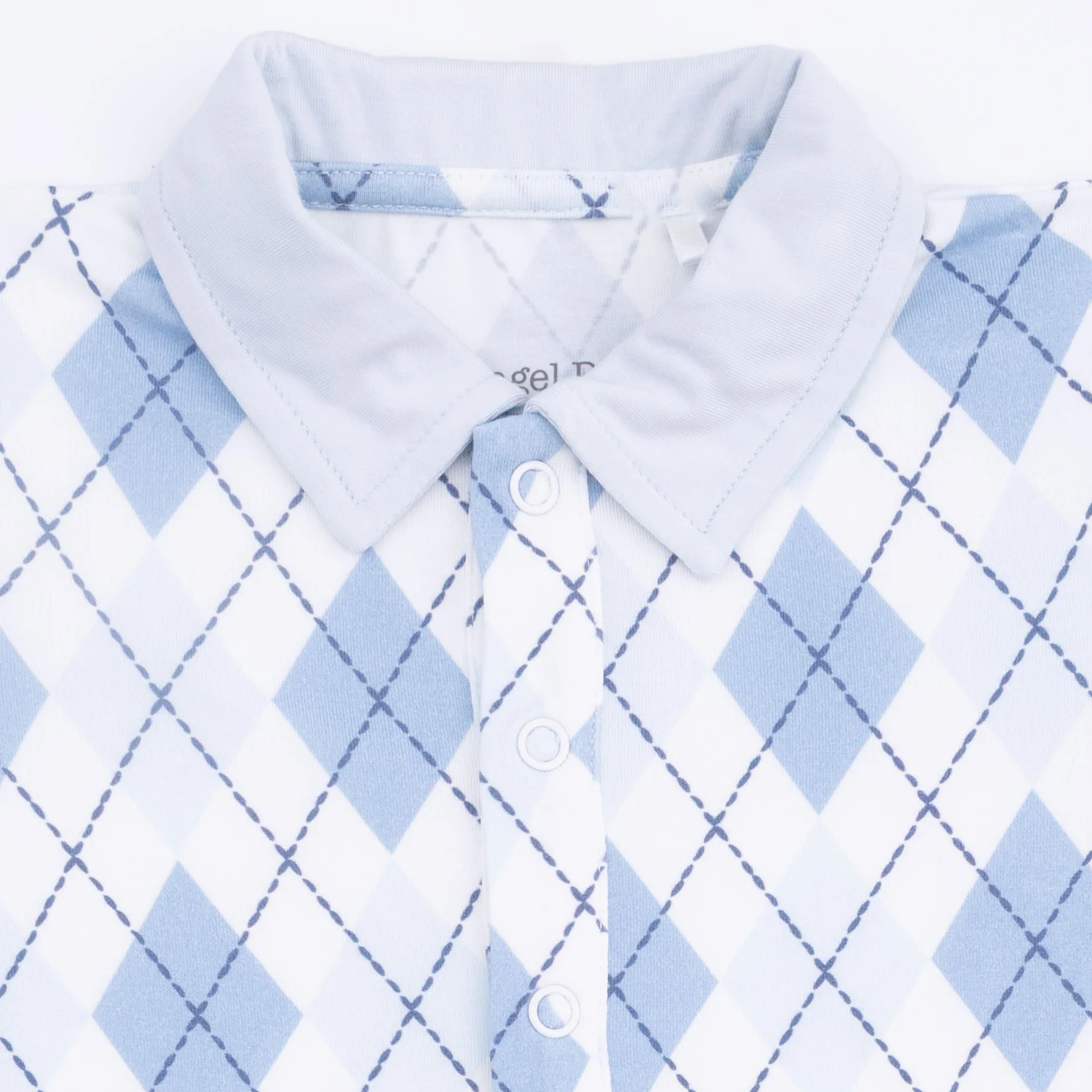 Blue Argyle - Short Playsuit - Image 4