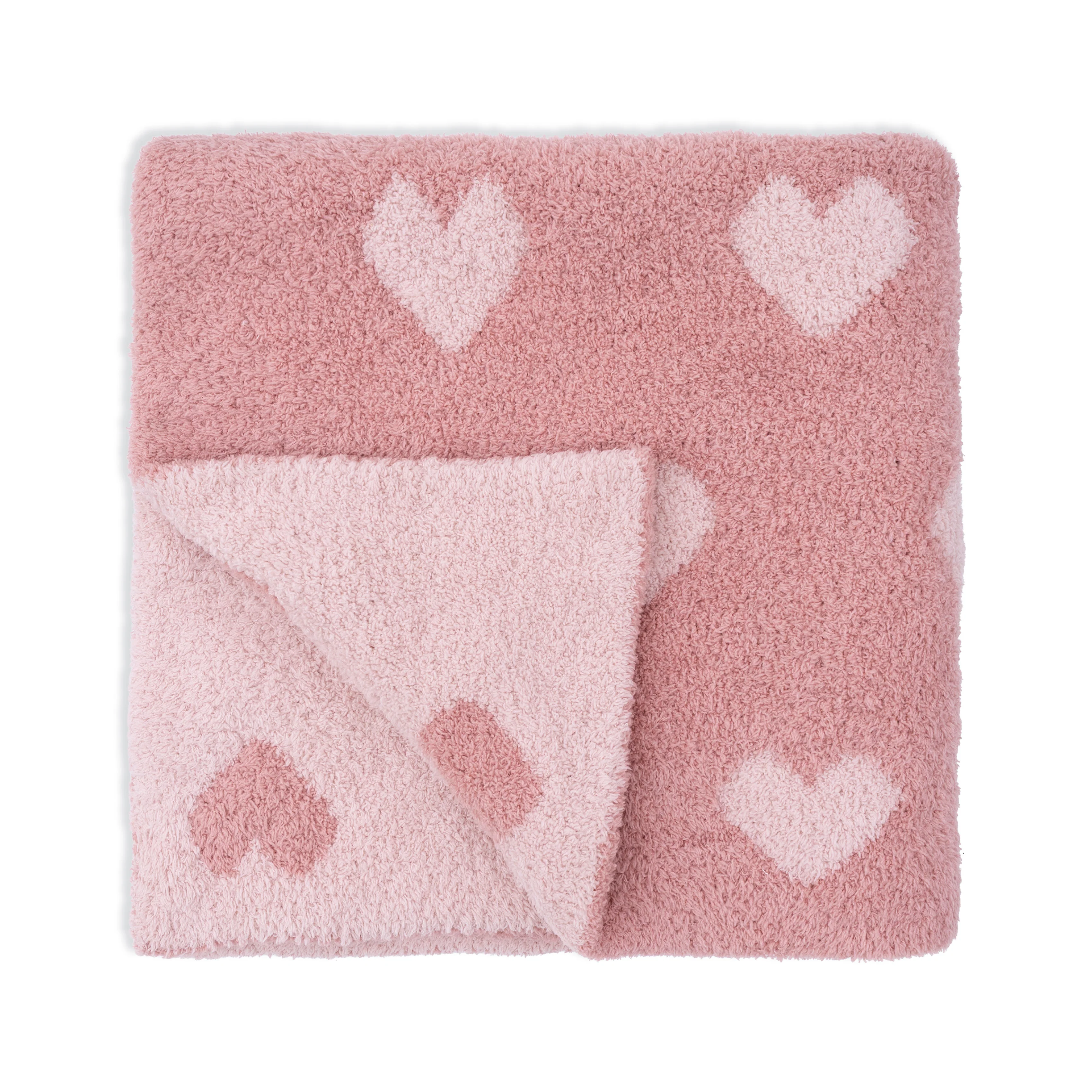 Blush and Rose Heart Blanket - Image 5