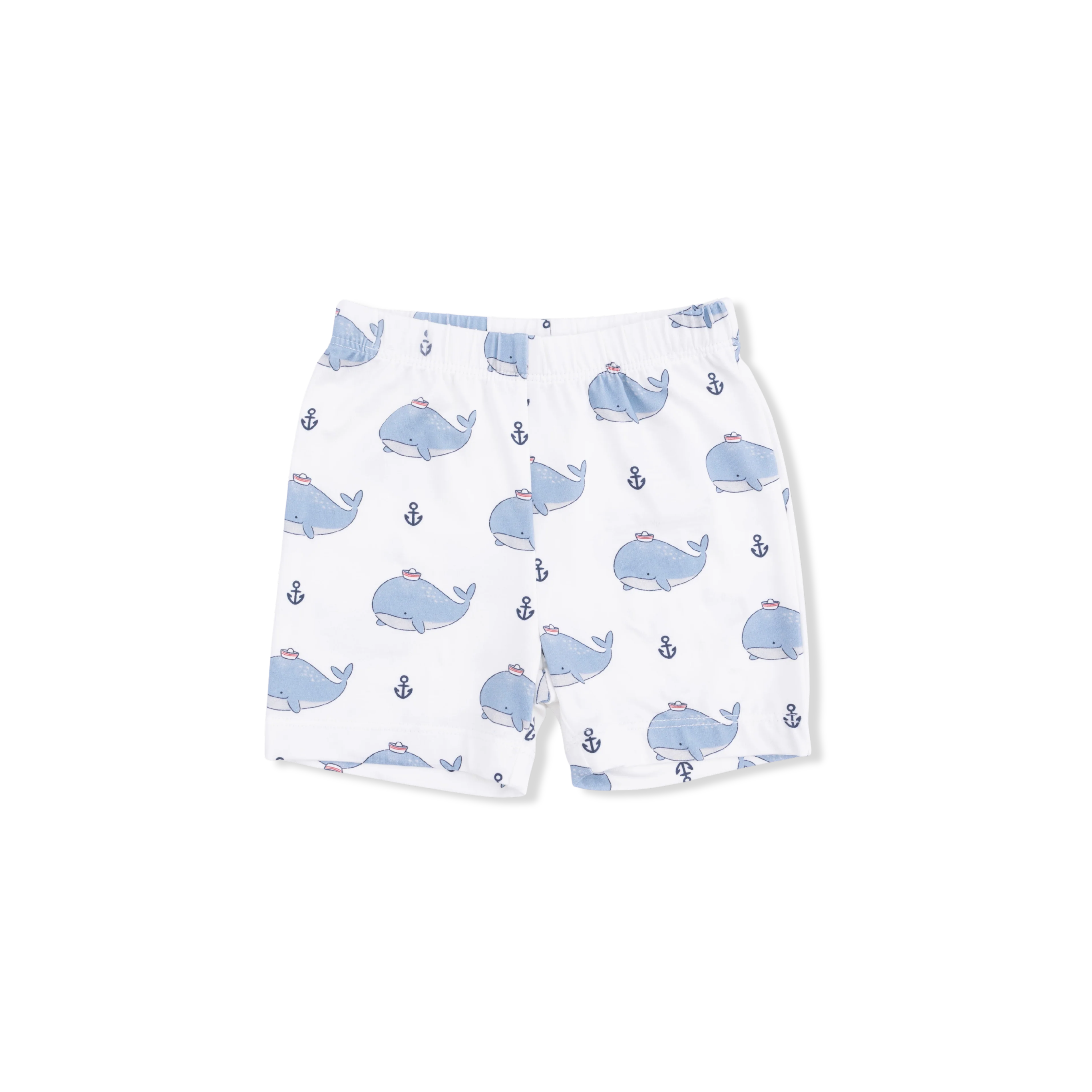 Bubbly Sailor Whales Blue - Loungewear Short Set - Image 5
