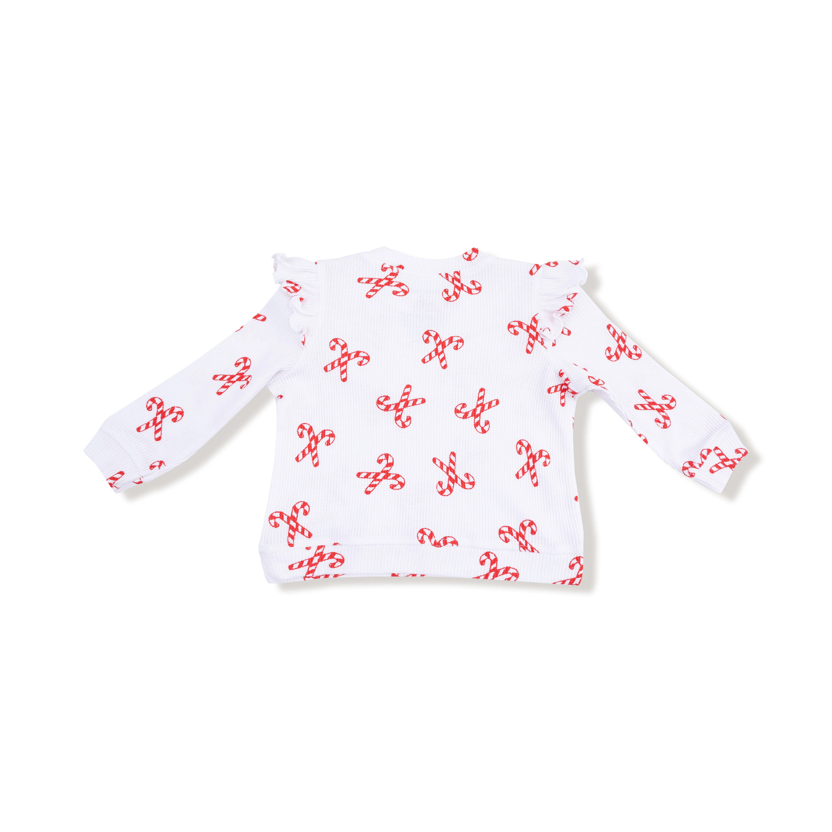Candy Canes - V Ruffle Top - Image 3
