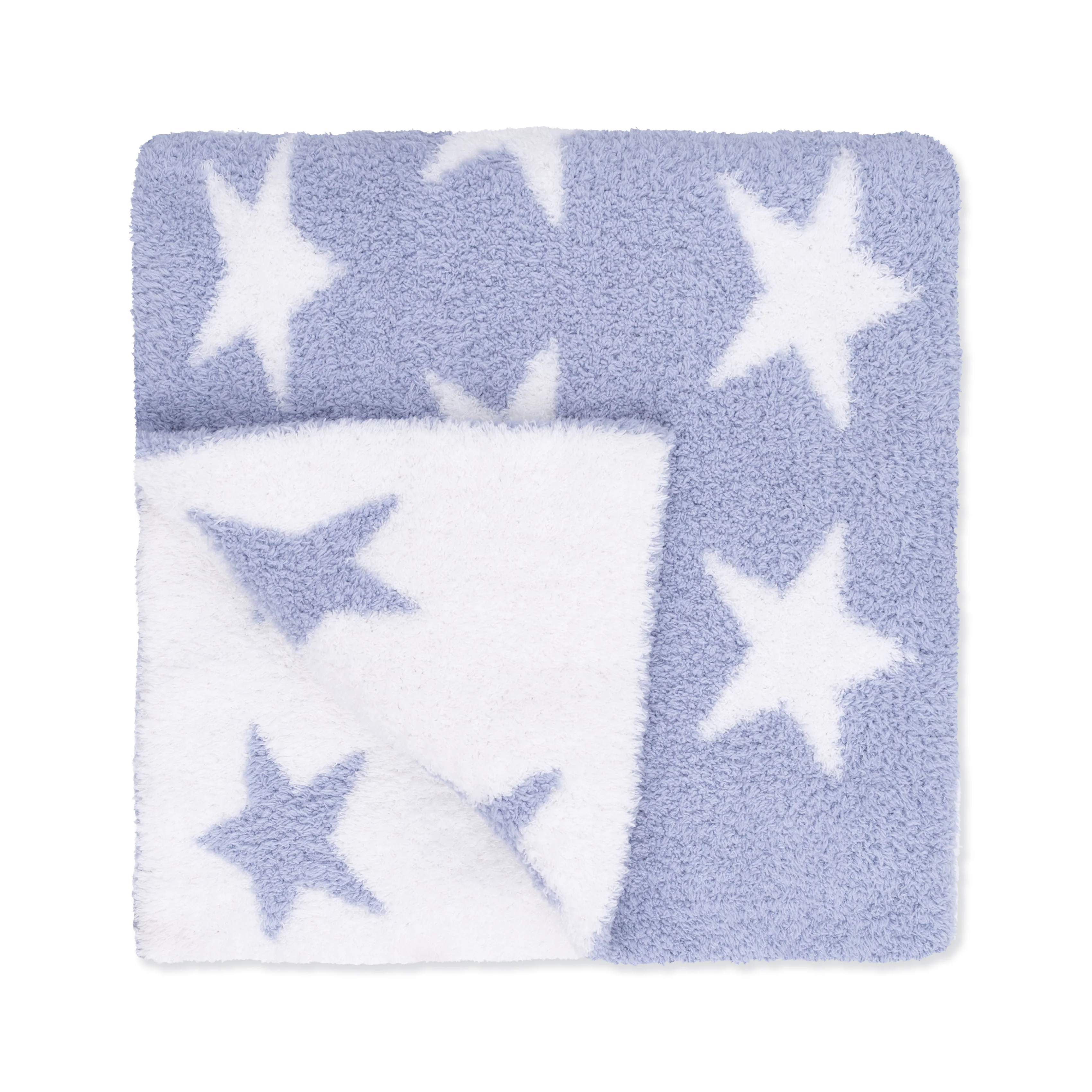 Chenille - Dusty Blue Star Blanket - Image 5
