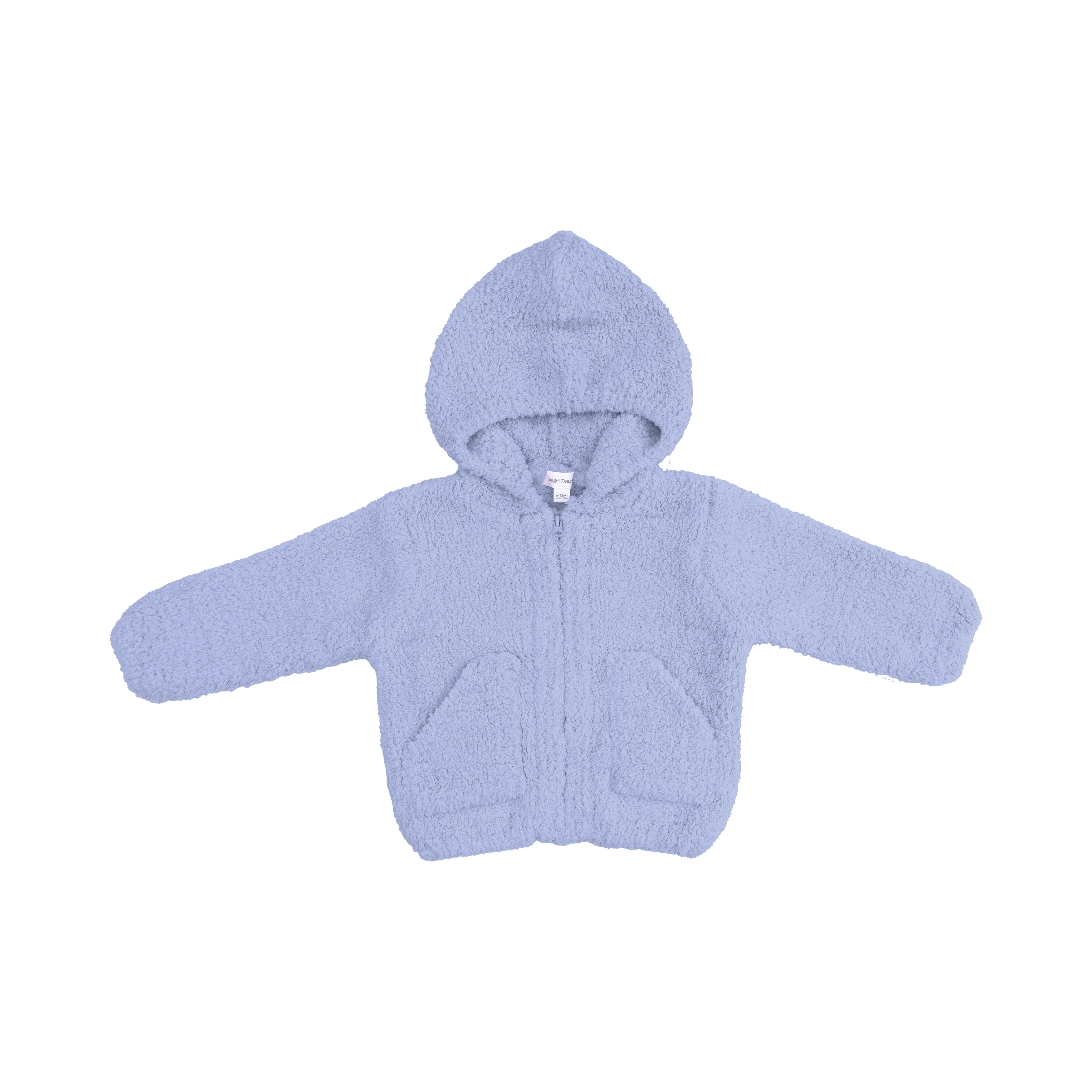 Chenille - Dusty Blue Hooded Jacket - Image 2