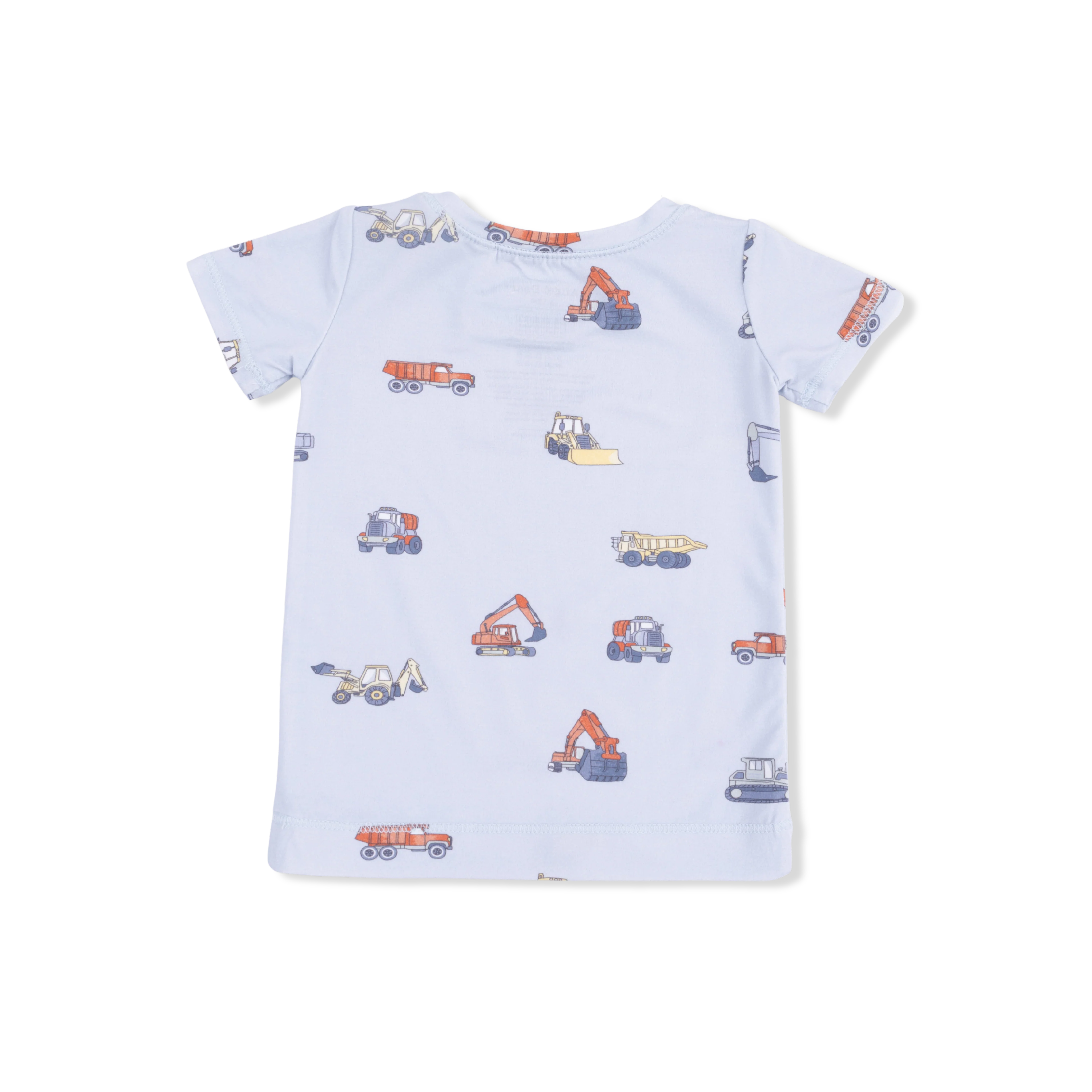 Construction Vehicles - Short Sleeve Loungewear Set - Image 3