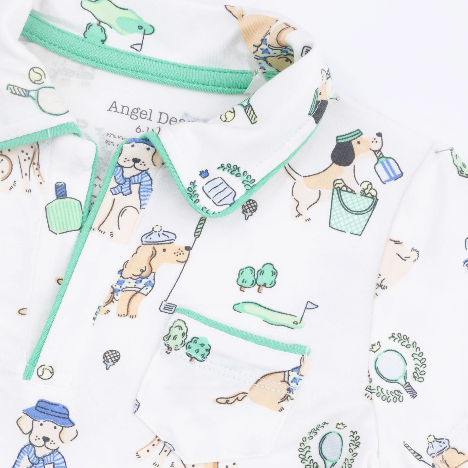 Country Club Dogs Neutral - Polo with Casual Short  & Bucket Hat - Image 7