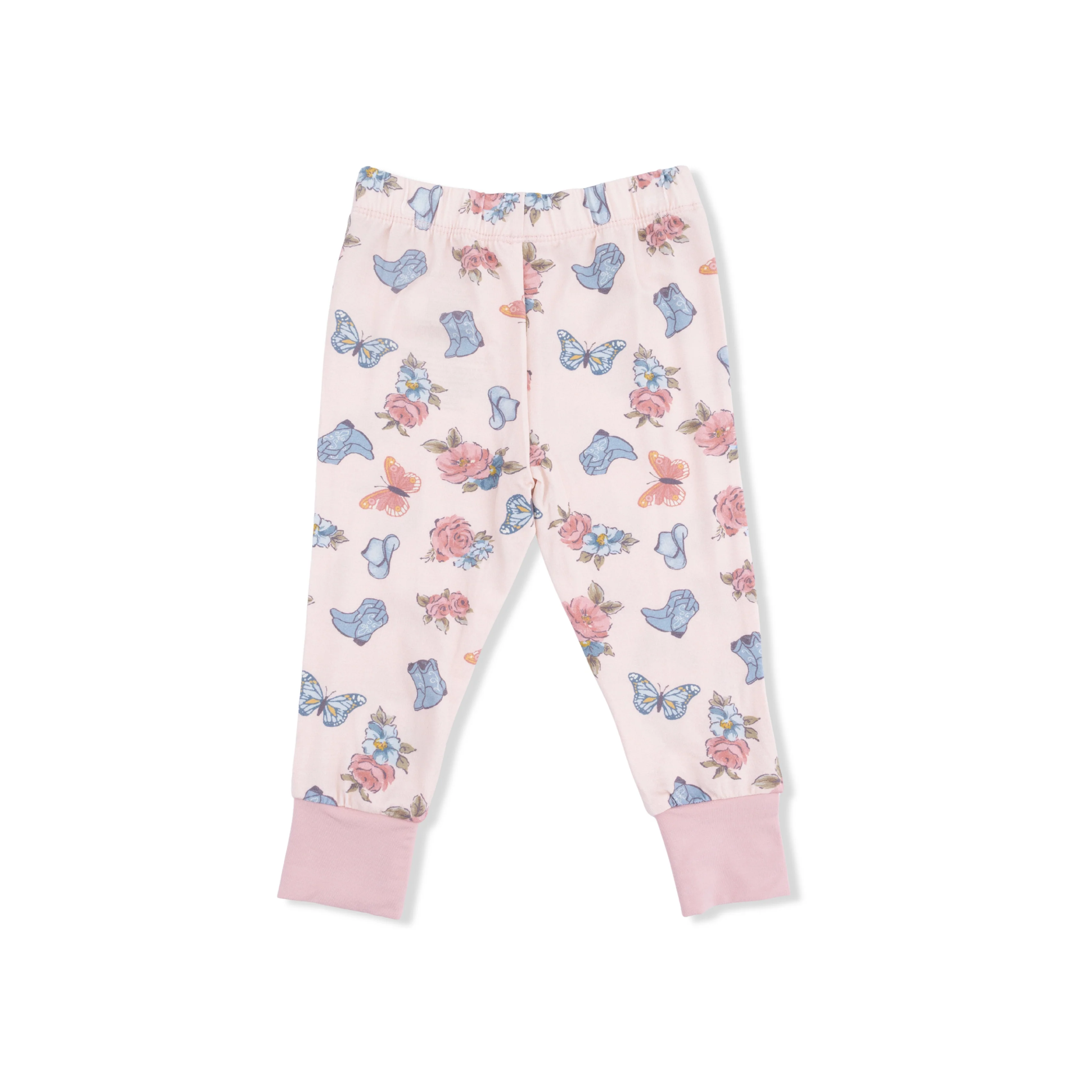 Country Girl Boots - Short Sleeve Loungewear Set - Image 4