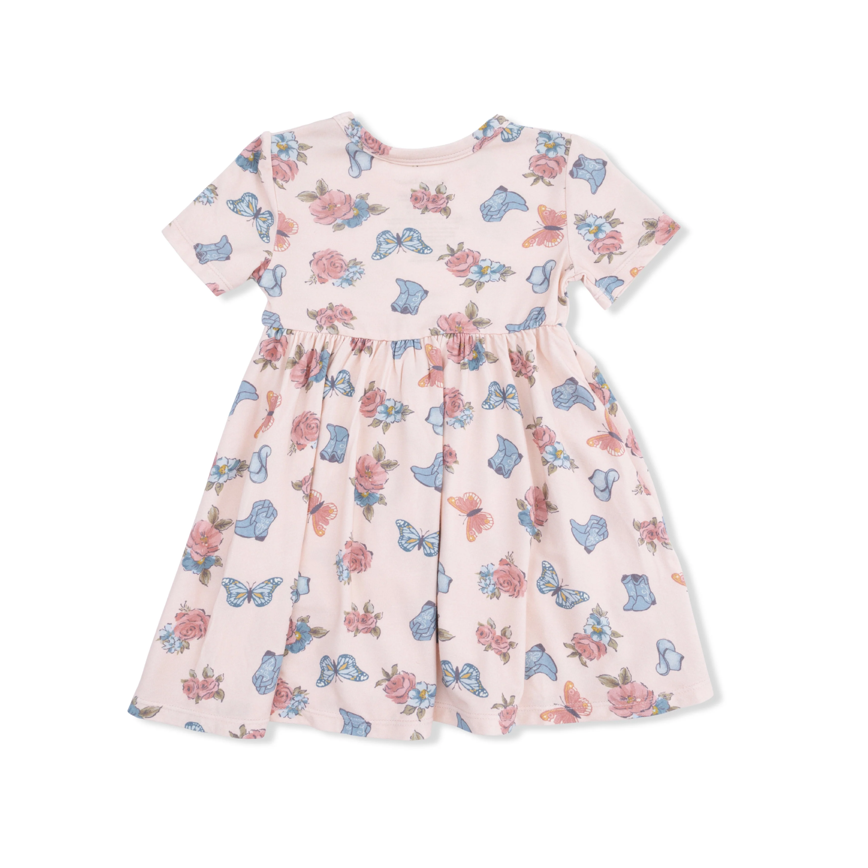 Country Girl Boots - Twirly Dress with Ruffle Pockets - Image 3