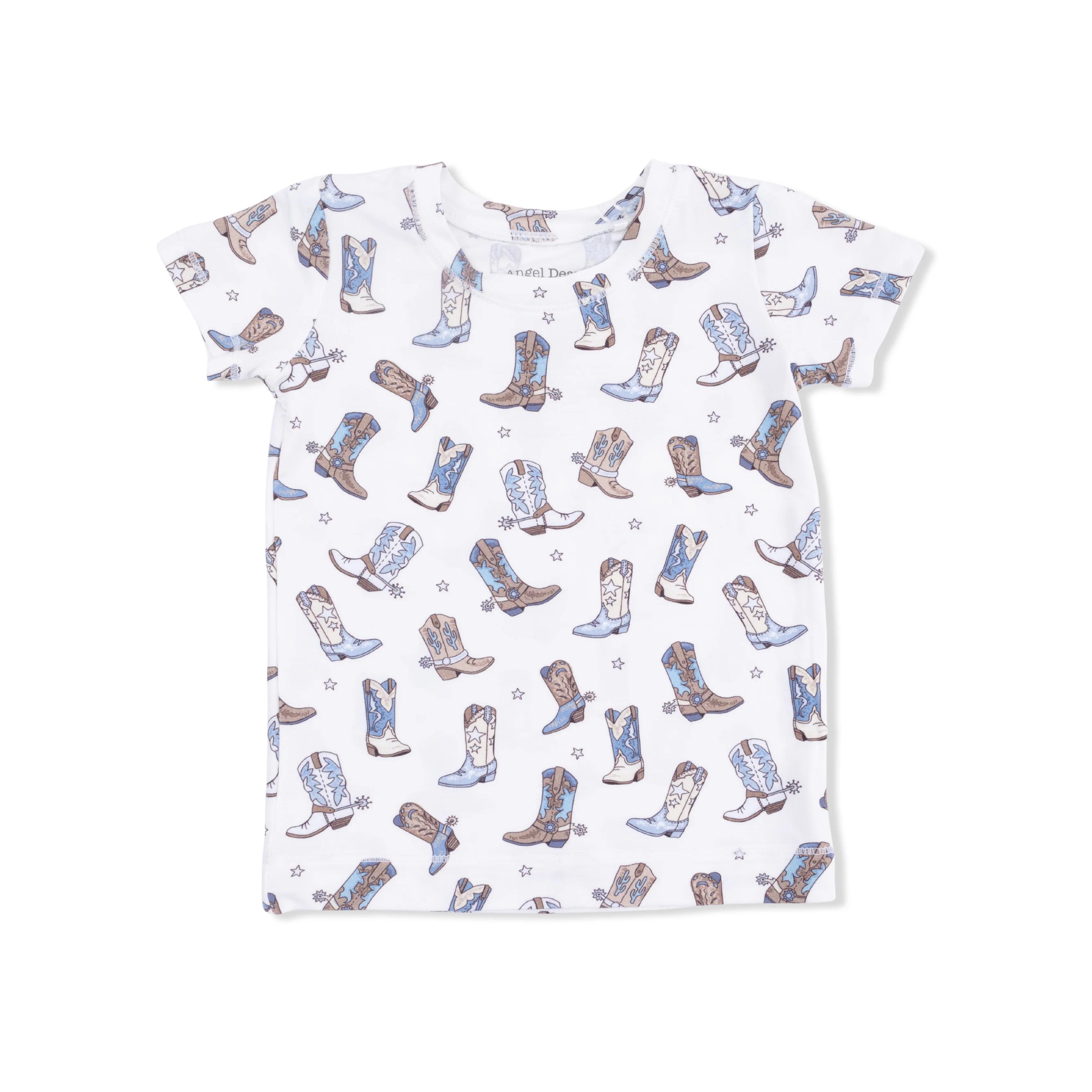 Cowboy Boots - Short Sleeve Loungewear Set - Image 3