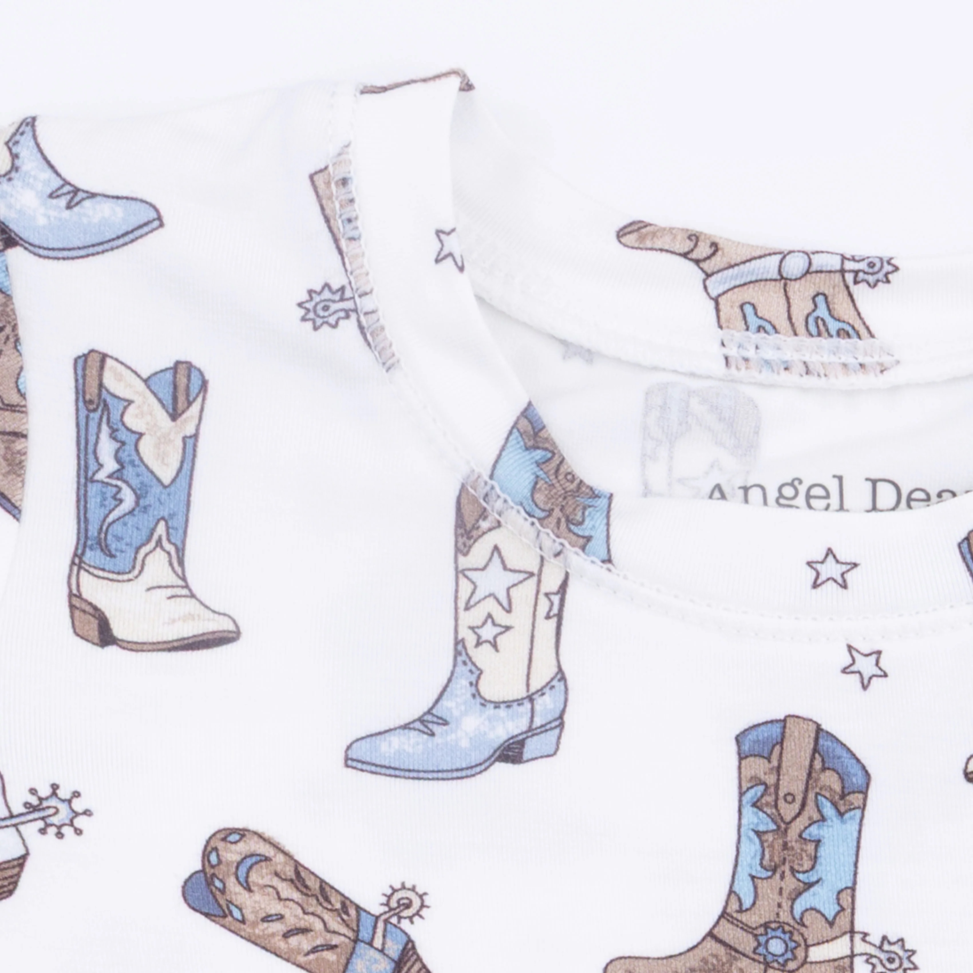 Cowboy Boots - Short Sleeve Loungewear Set - Image 6