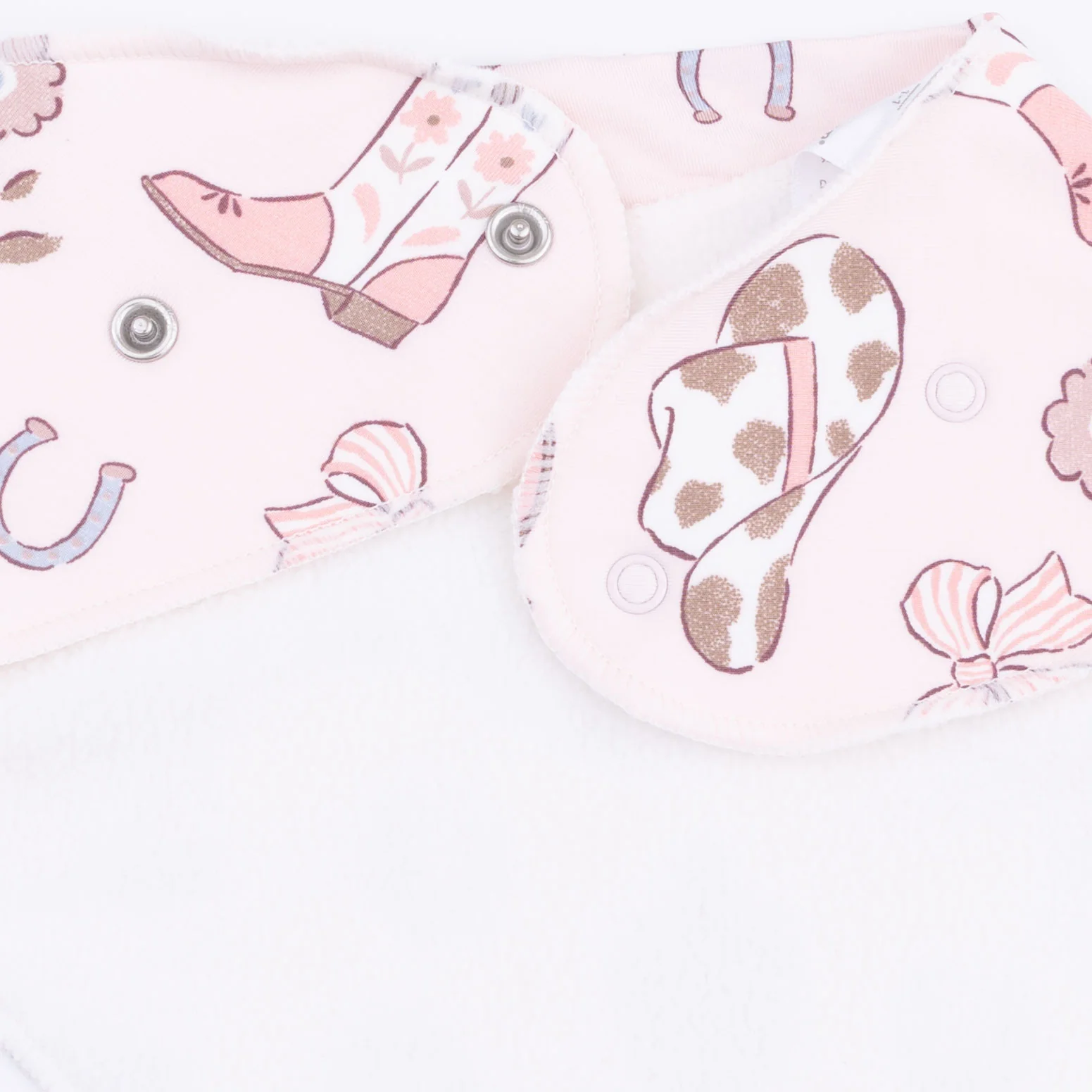 Cowgirl Boots and Bows - Bandana Bib - Image 3