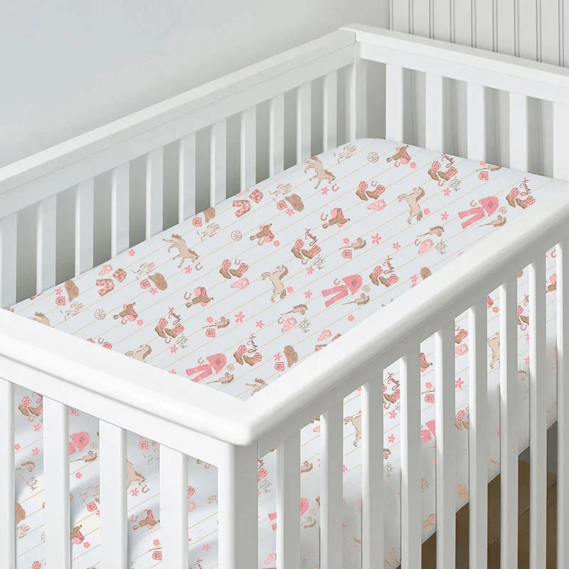 Cowgirl Nursery - Crib Sheet - Image 3