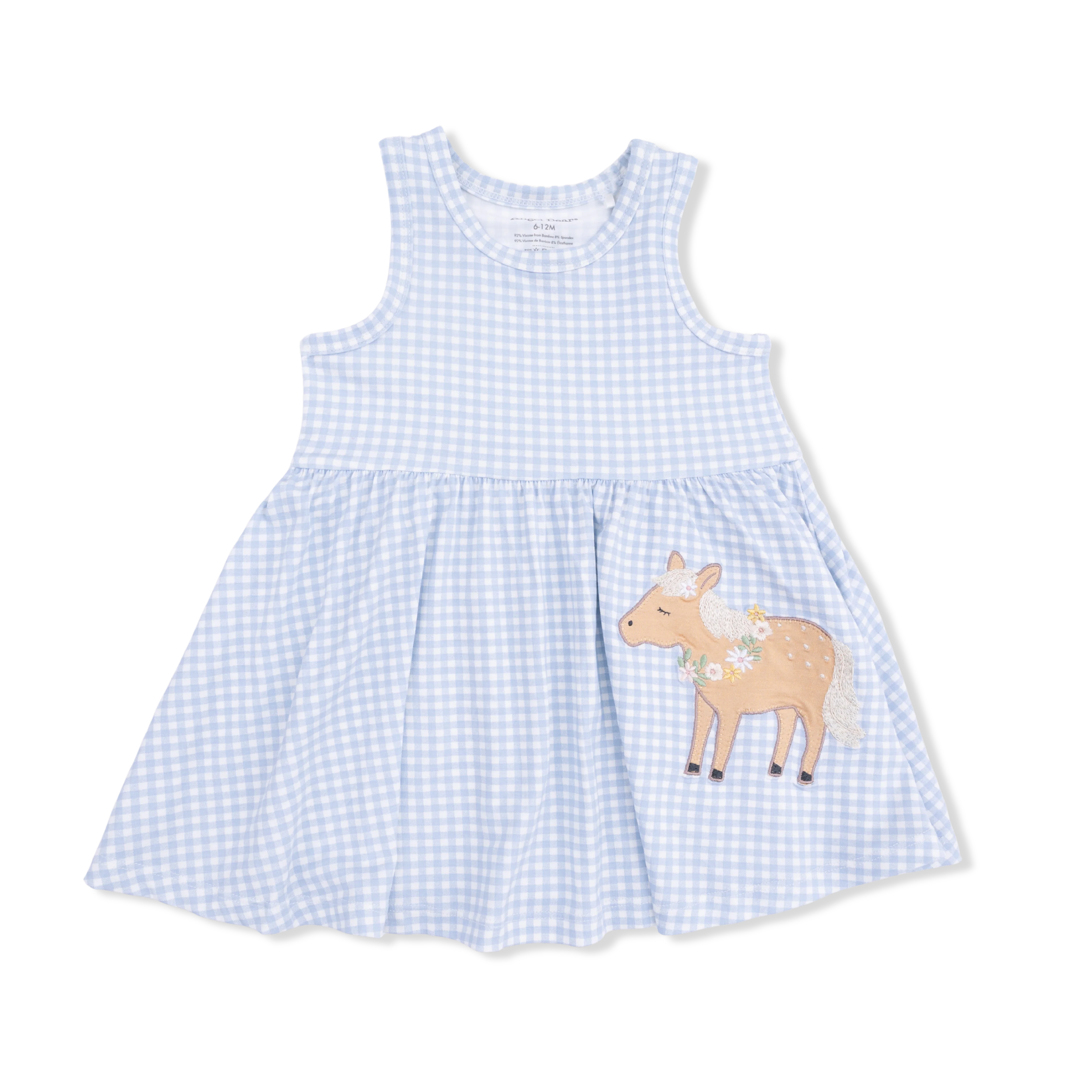 Cute Farm Animals Appliques - Tank Dress with Bloomer - Image 3