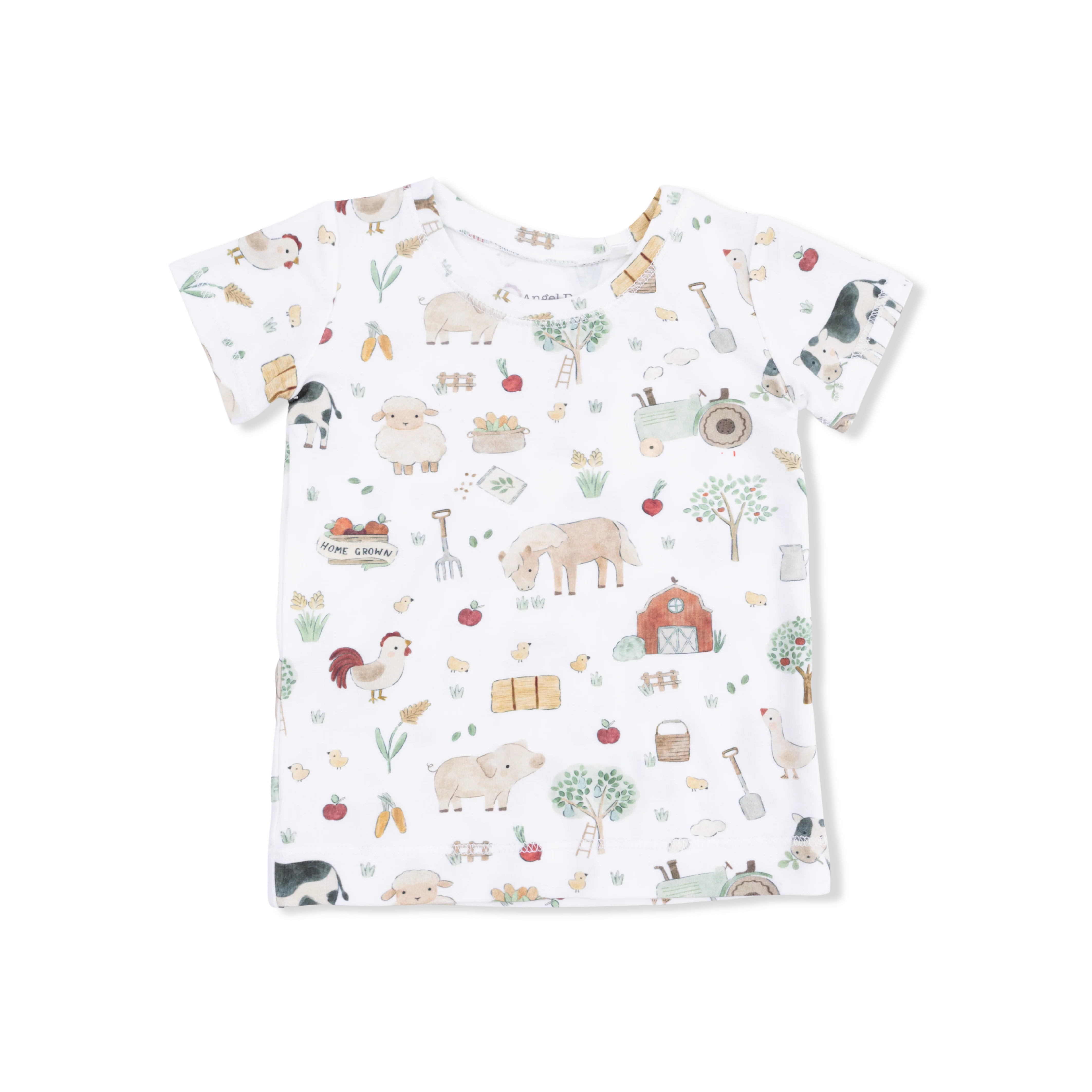 Cute Farm Animals Uni - Short Sleeve Loungewear Set - Image 3