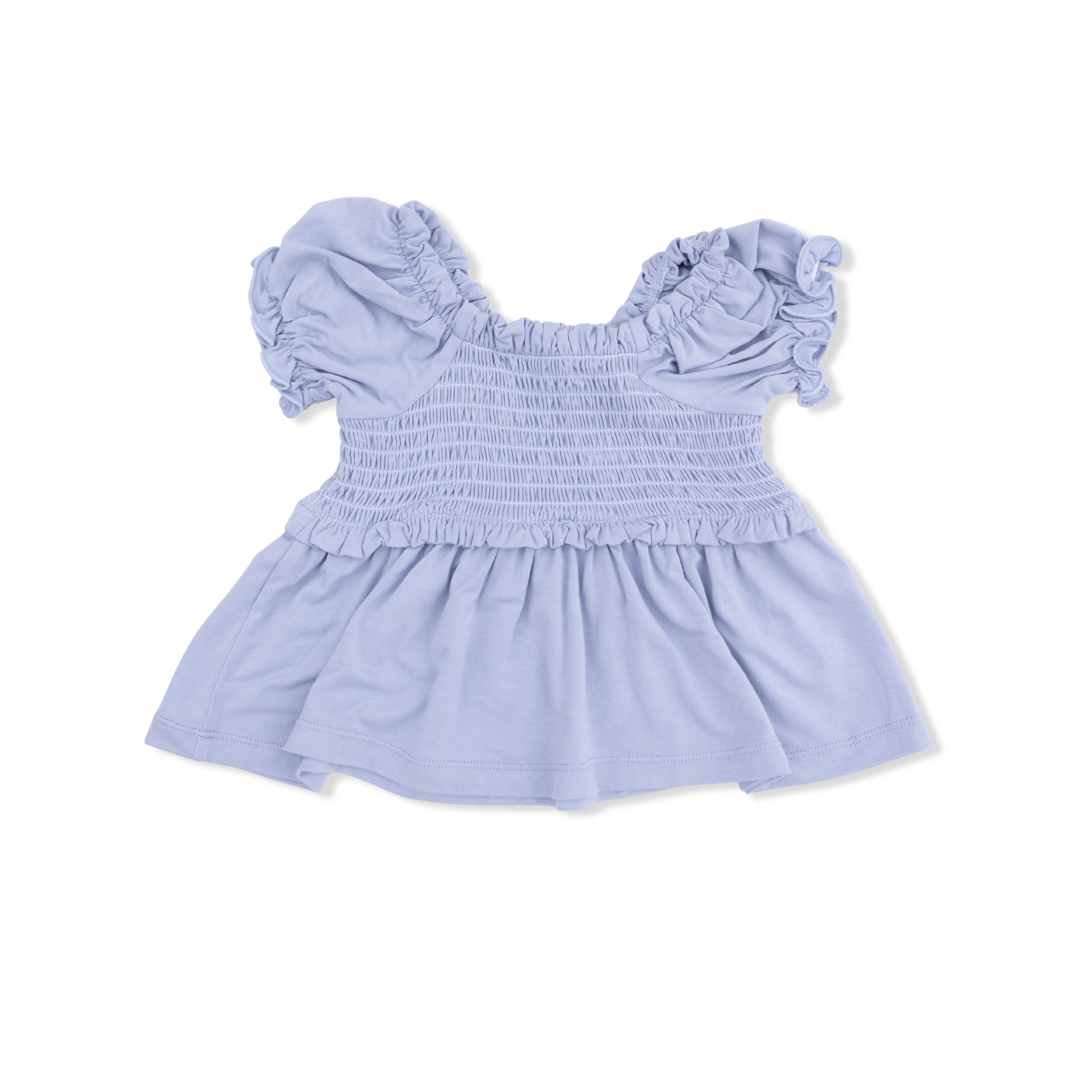 Dusty Plaid - Smocked Blouse and Pant Set - Image 5