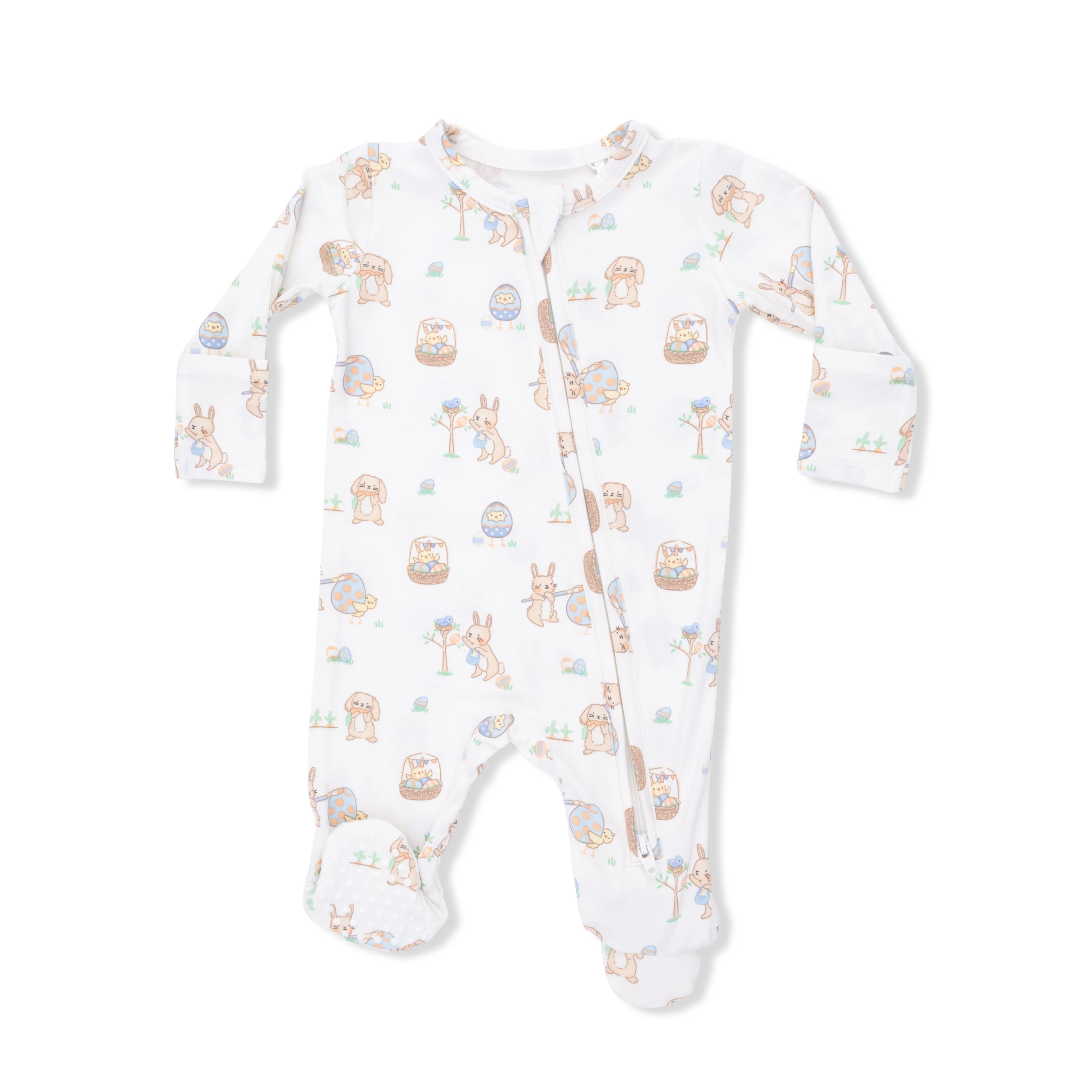 Easter Egg Hunt Uni - 2 Way Zipper Footie