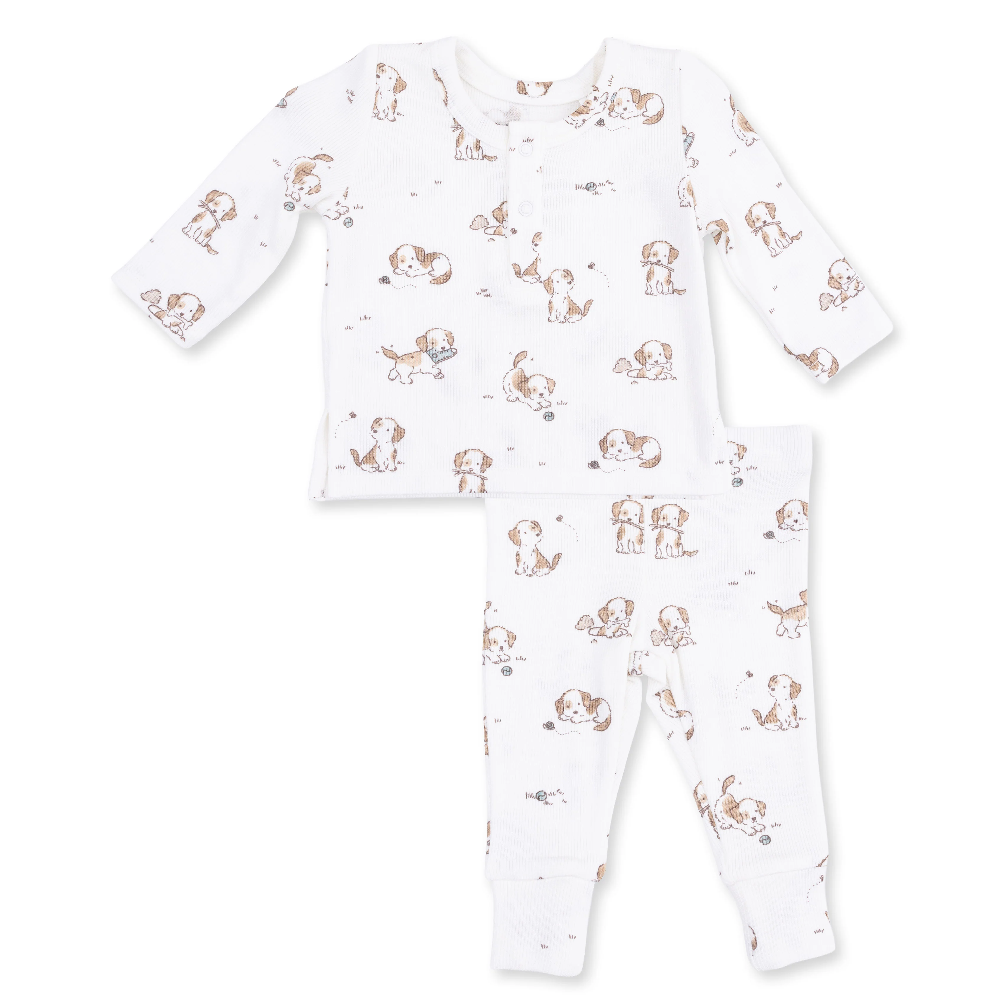 Explorer Puppy Blue - Long Sleeve Henley Play Set