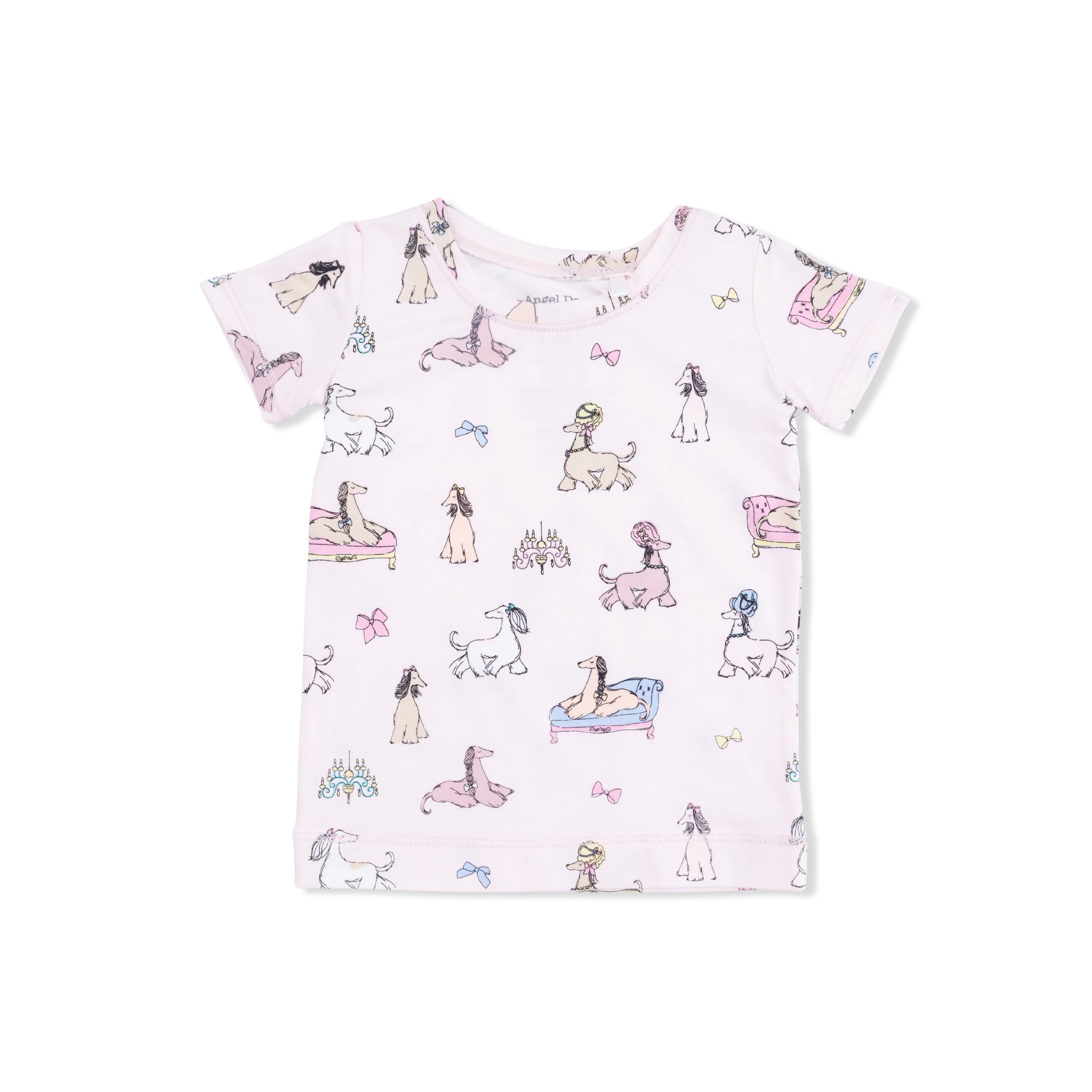 Fancy Hounds with Bows - Short Sleeve Loungewear Set - Image 2