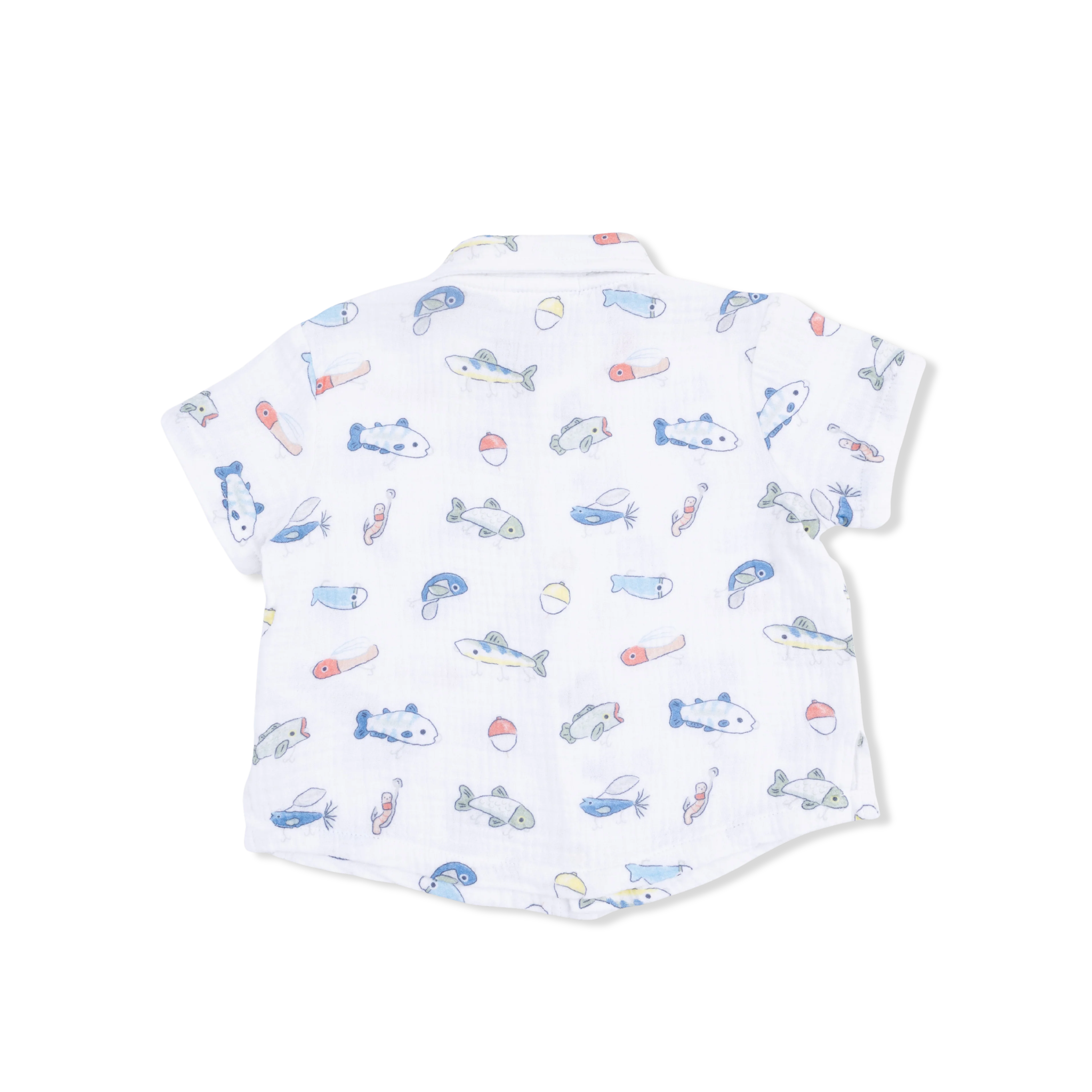 Fishing Lures - Polo Button Up with Casual Short - Image 4