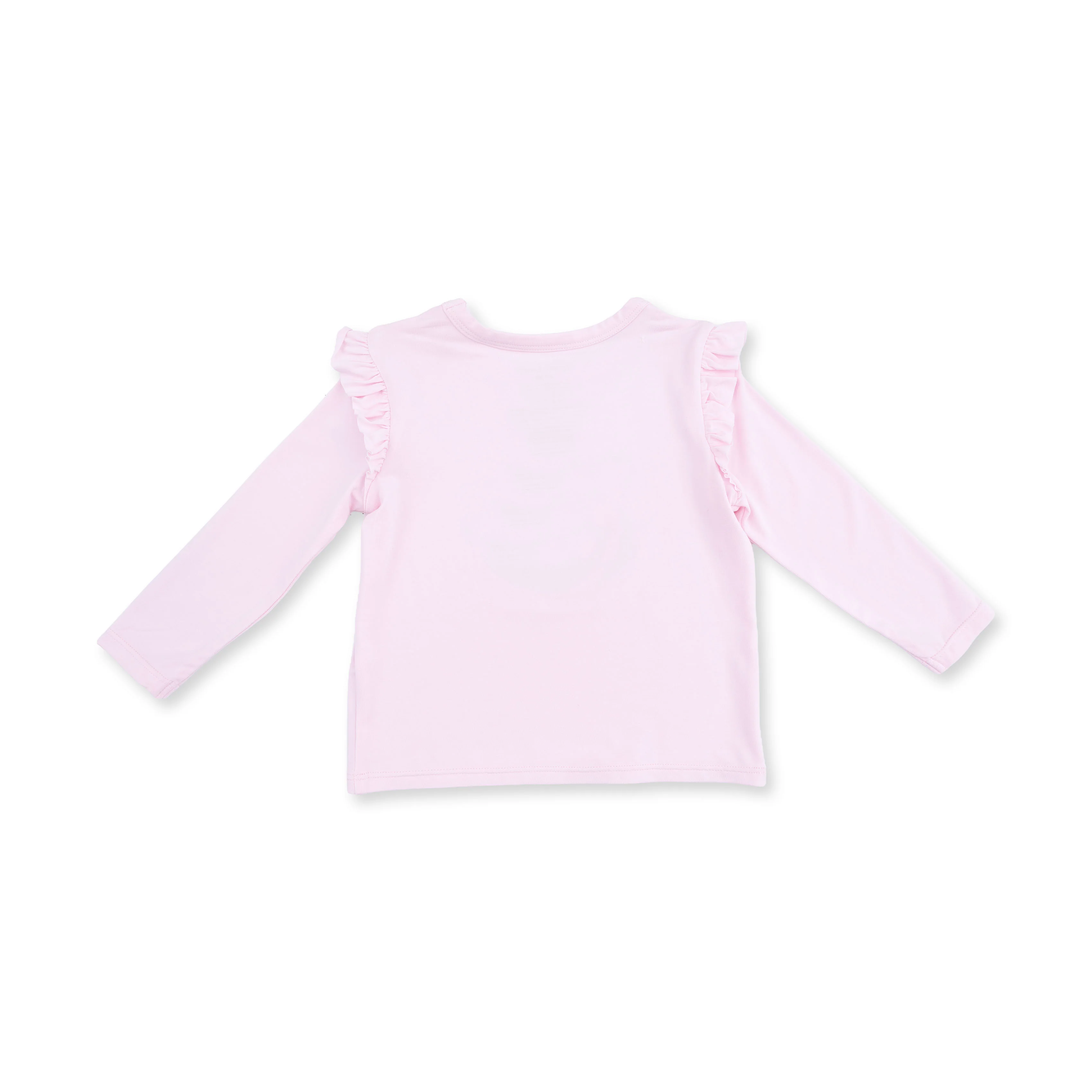 Football Helmets Pink - Long Sleeve Ruffle Tee Football - Image 3