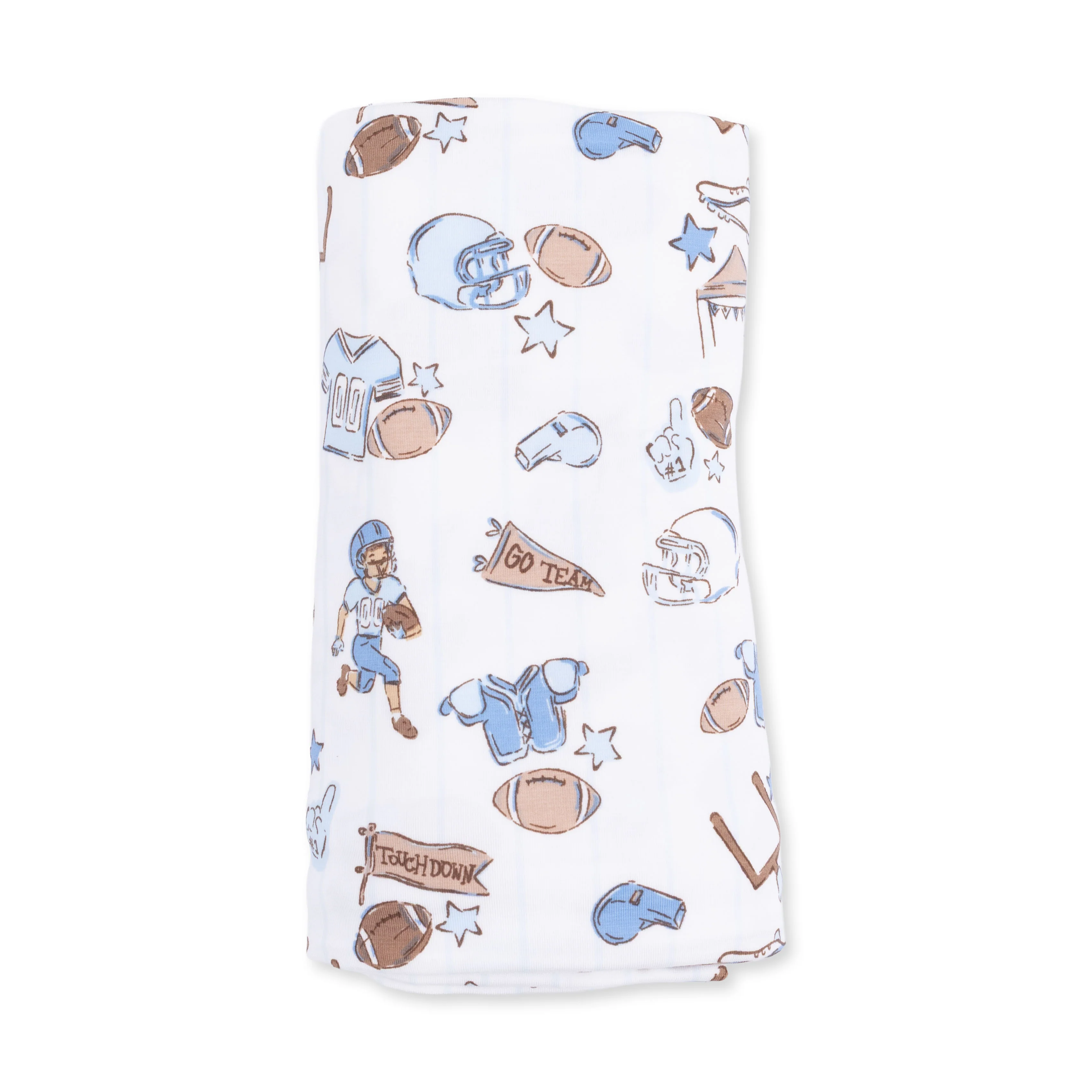 Football Nursery - Swaddle Blanket - Image 3