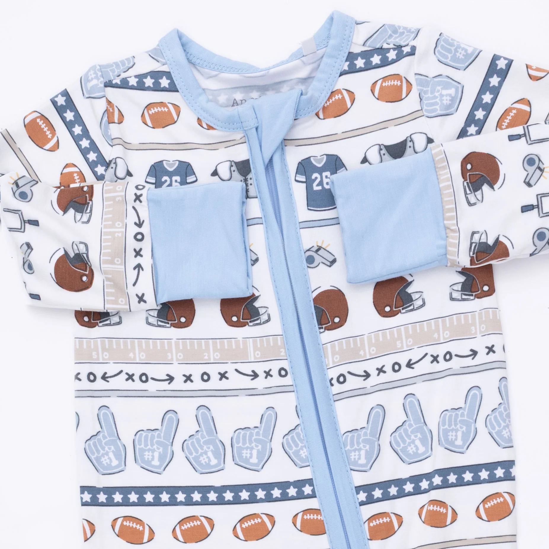 Football Stripe - Convertible Romper - Image 4