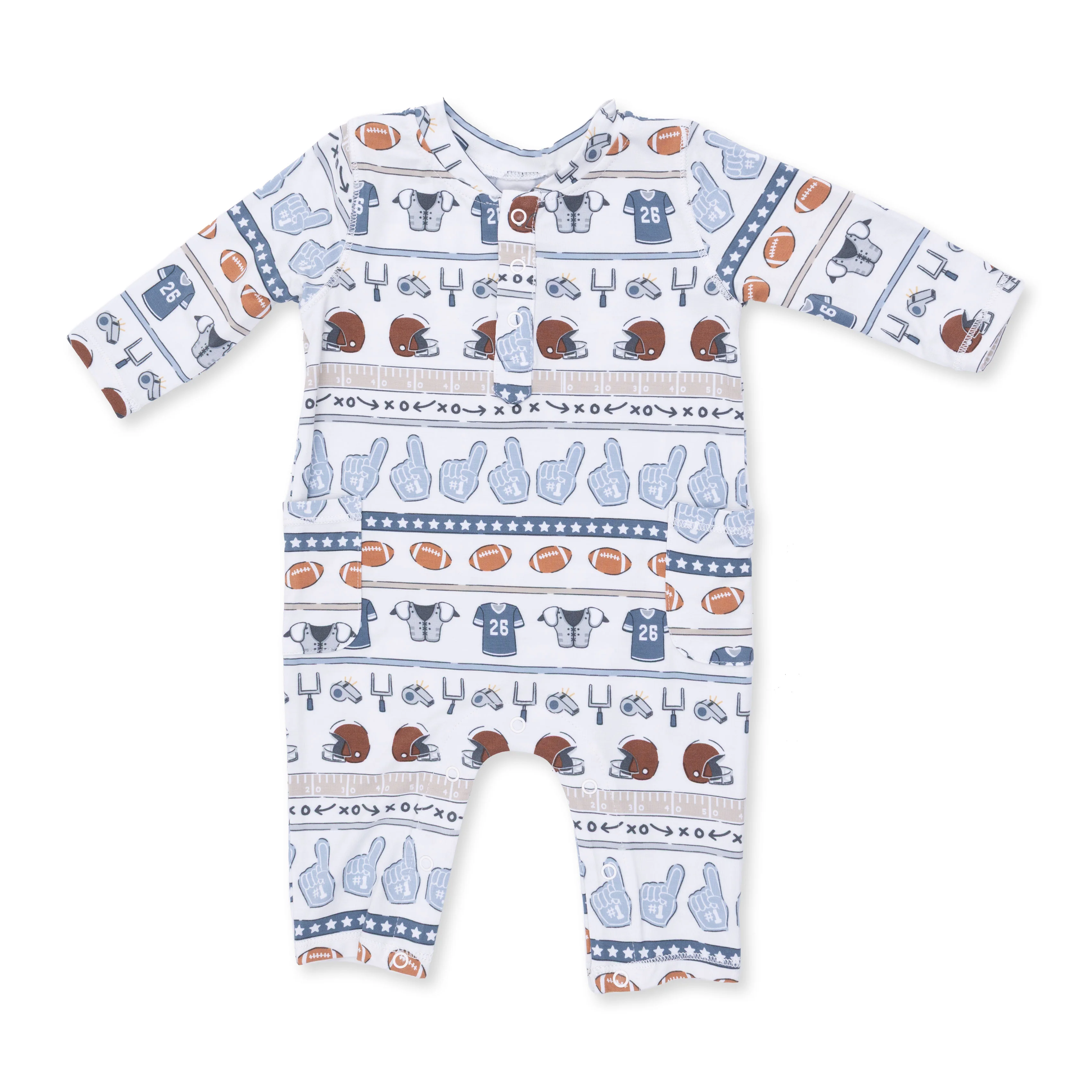 Football Stripe - Uni Romper