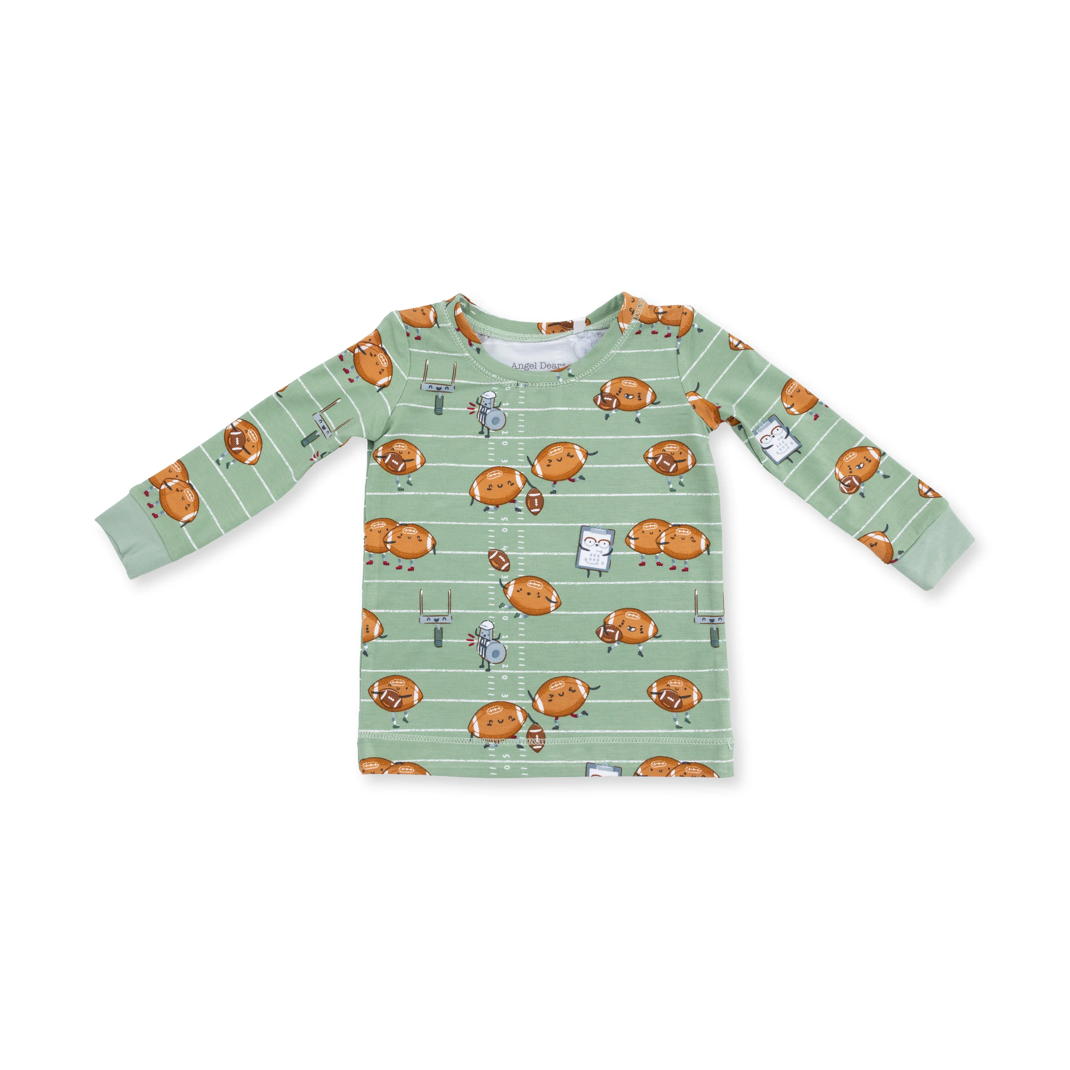 Footballs Playing Football - Long Sleeve Loungewear Set - Image 3