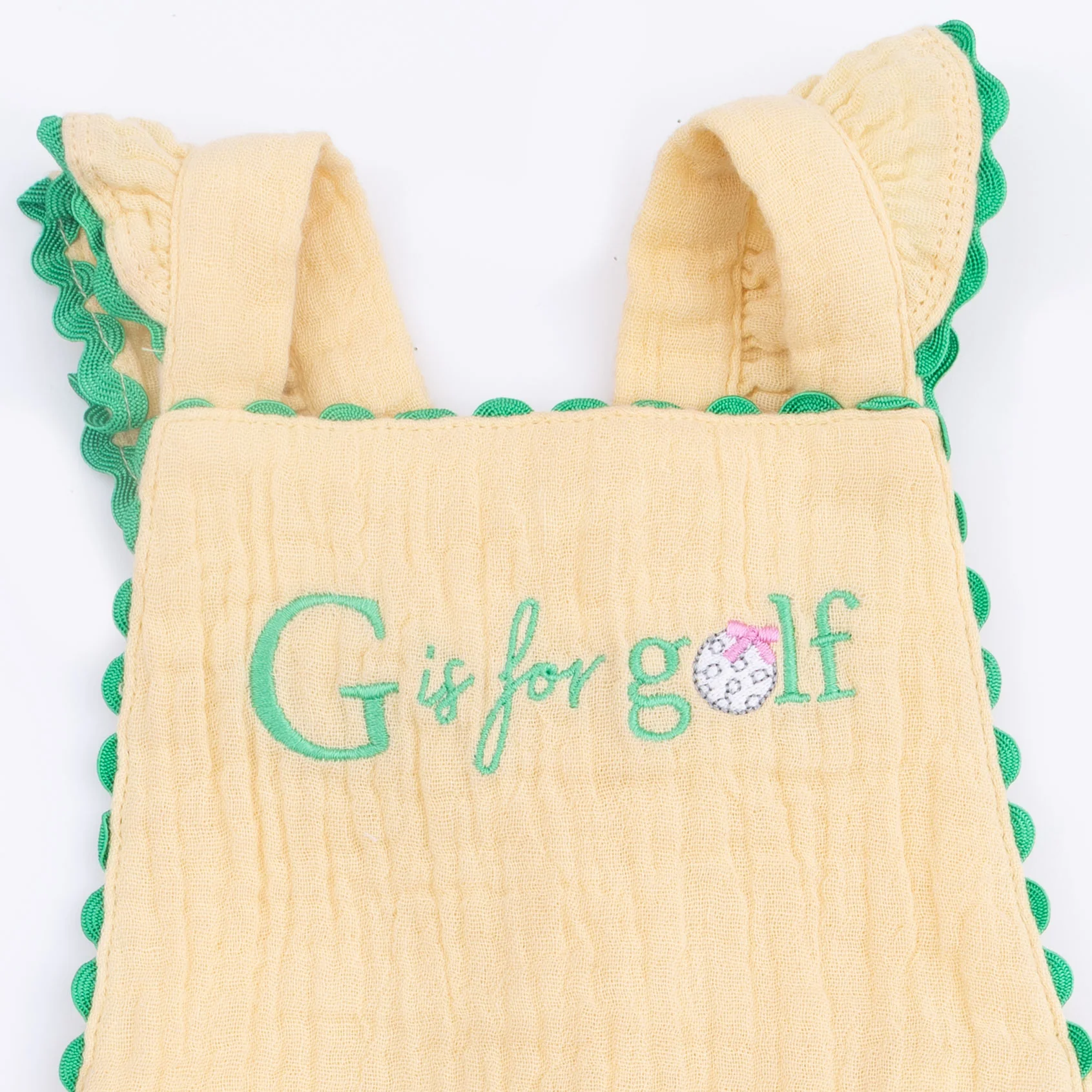 G is for Golf - Ric Rac Ruffle Sunsuit - Image 3