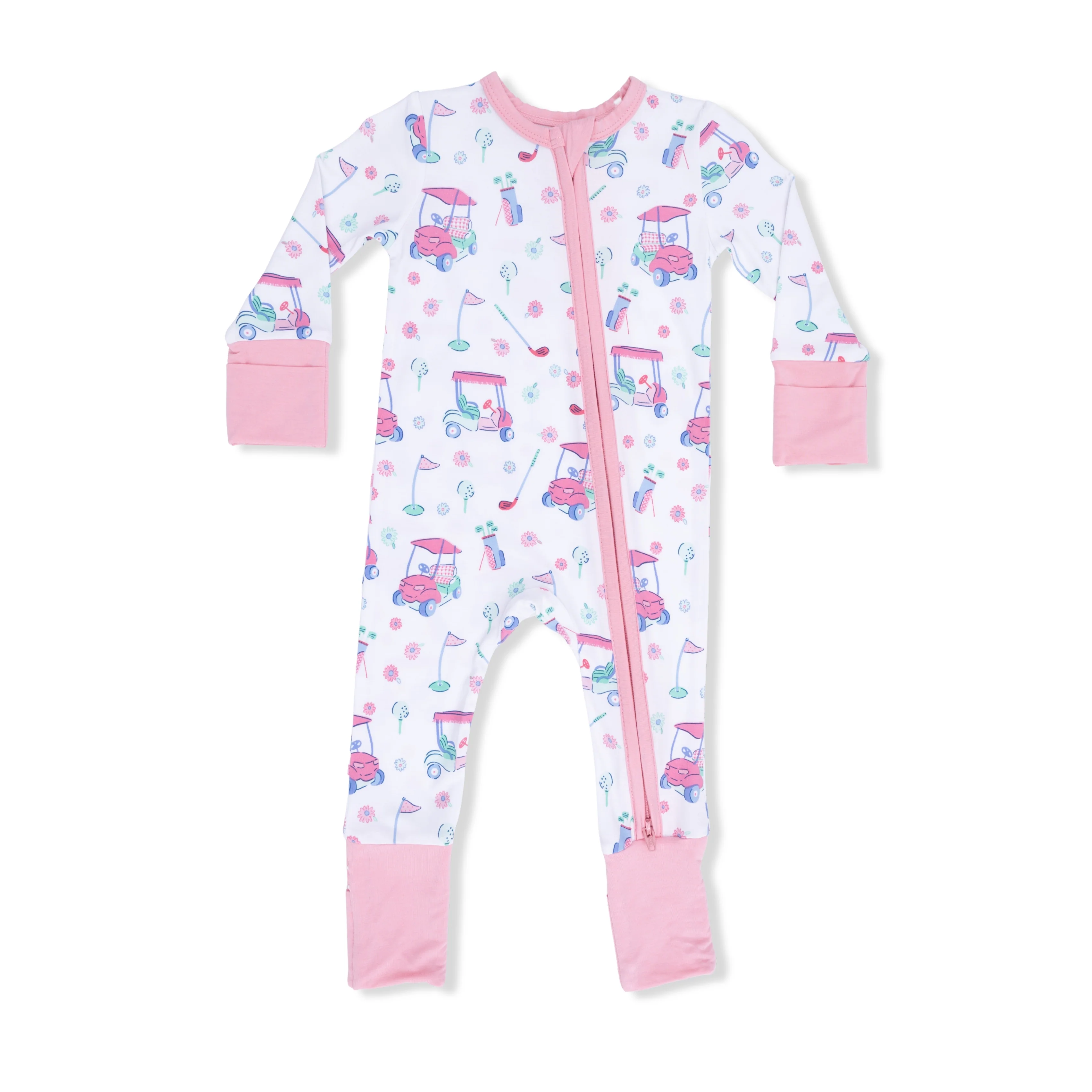 Golf Carts and Flowers - Convertible Romper - Image 3