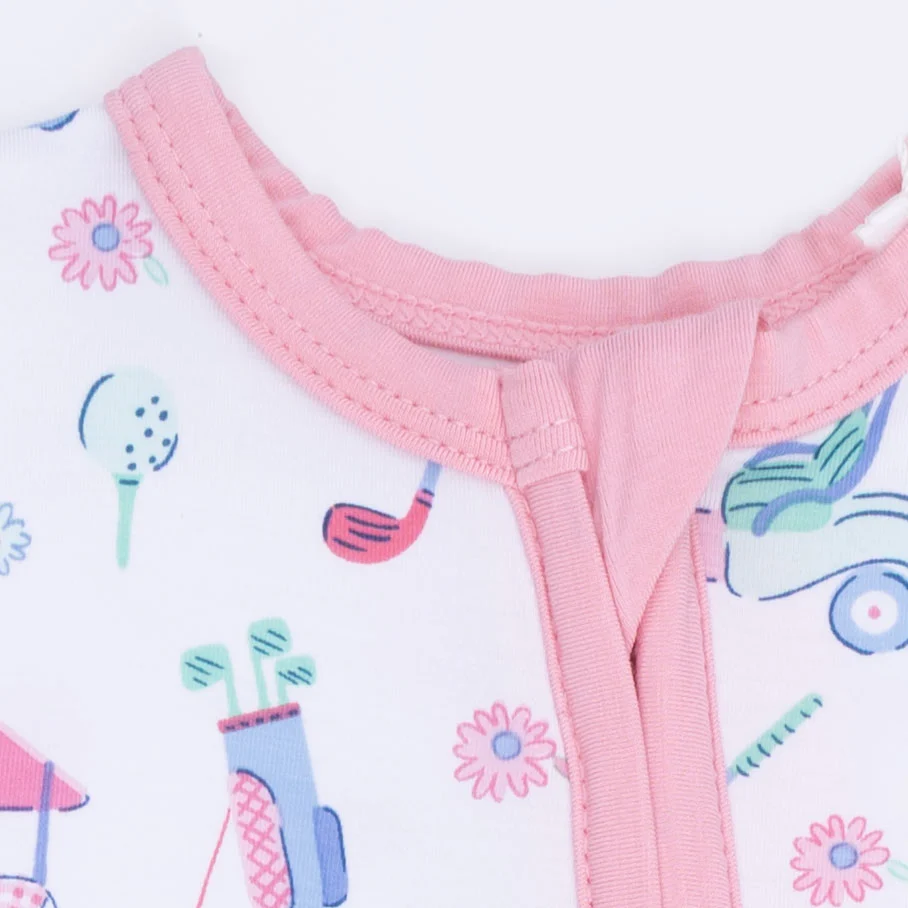 Golf Carts and Flowers - Convertible Romper - Image 5
