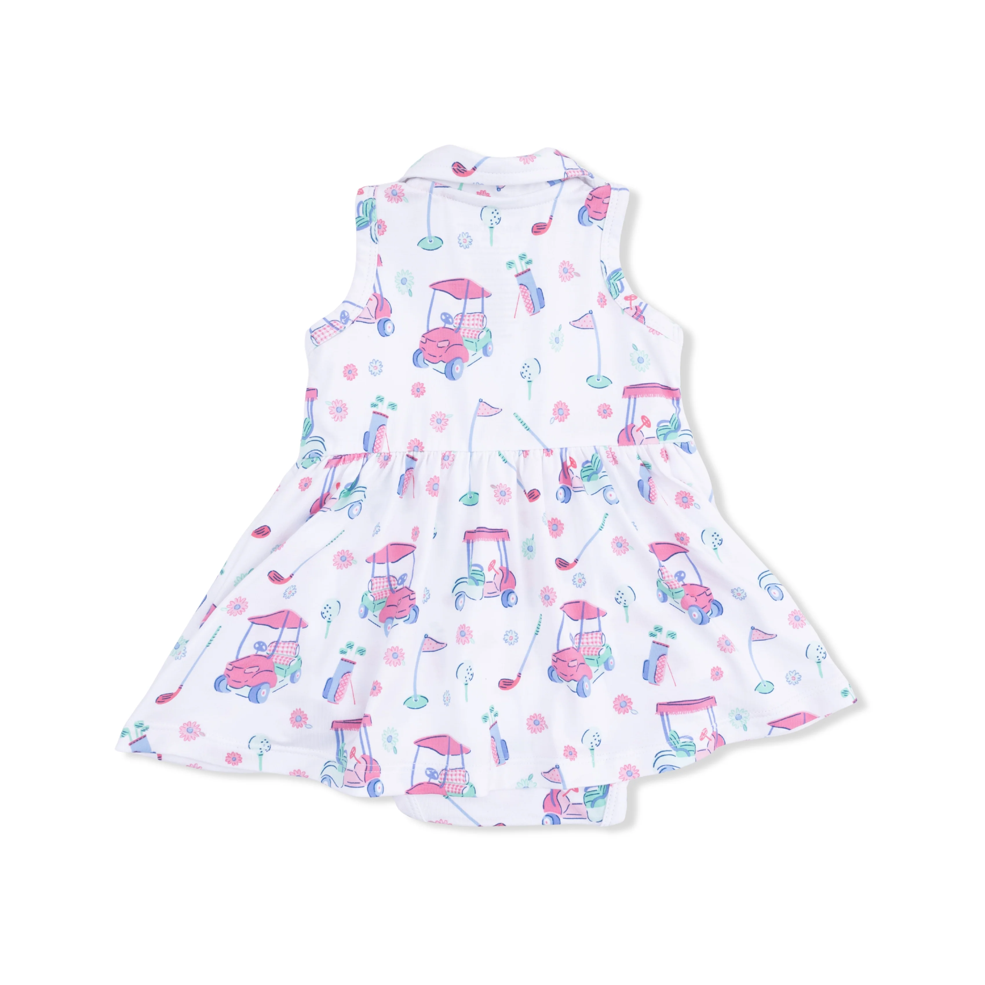 Golf Carts and Flowers - Polo Tennis Dress - Image 3