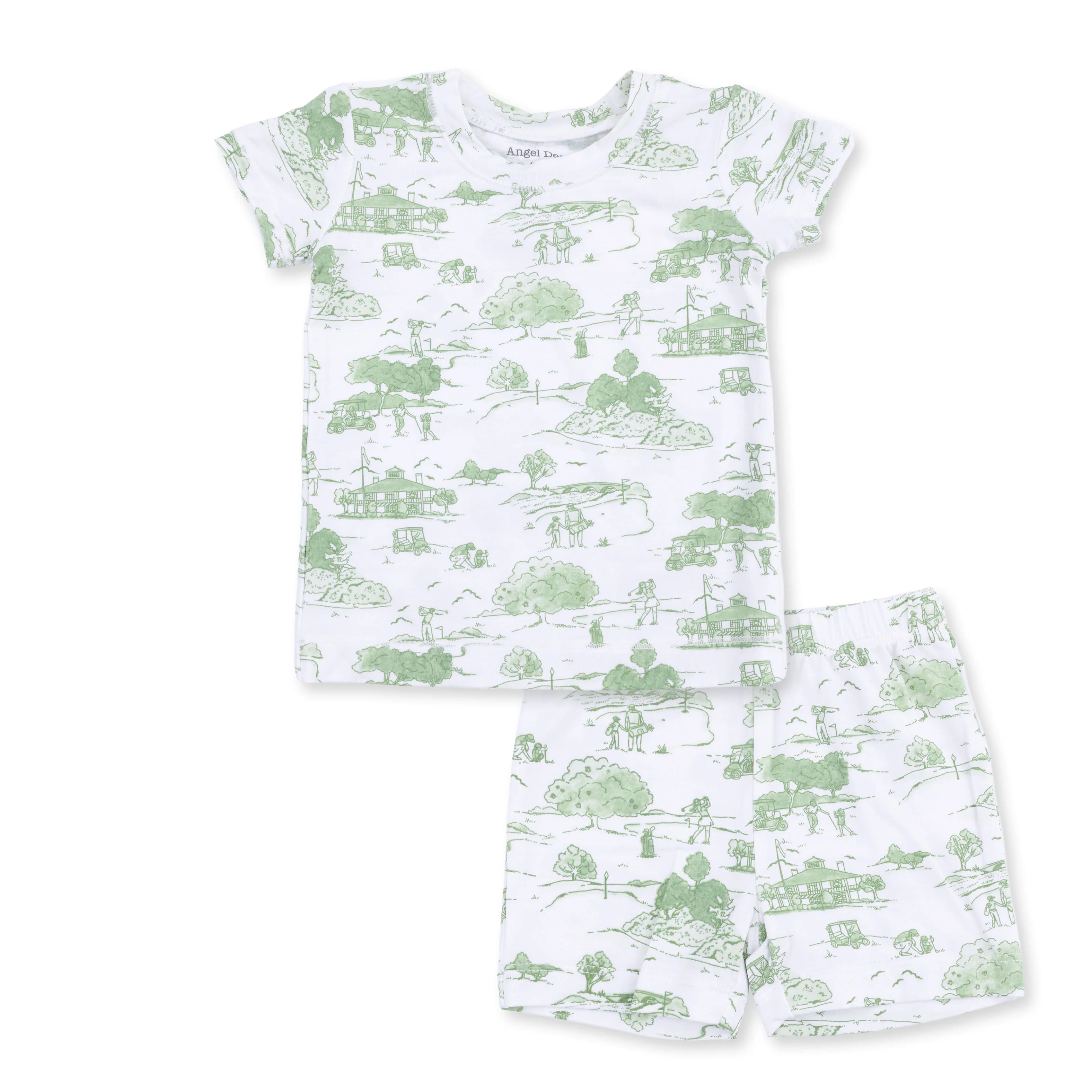 Golf Toile Green - Loungewear Short Set