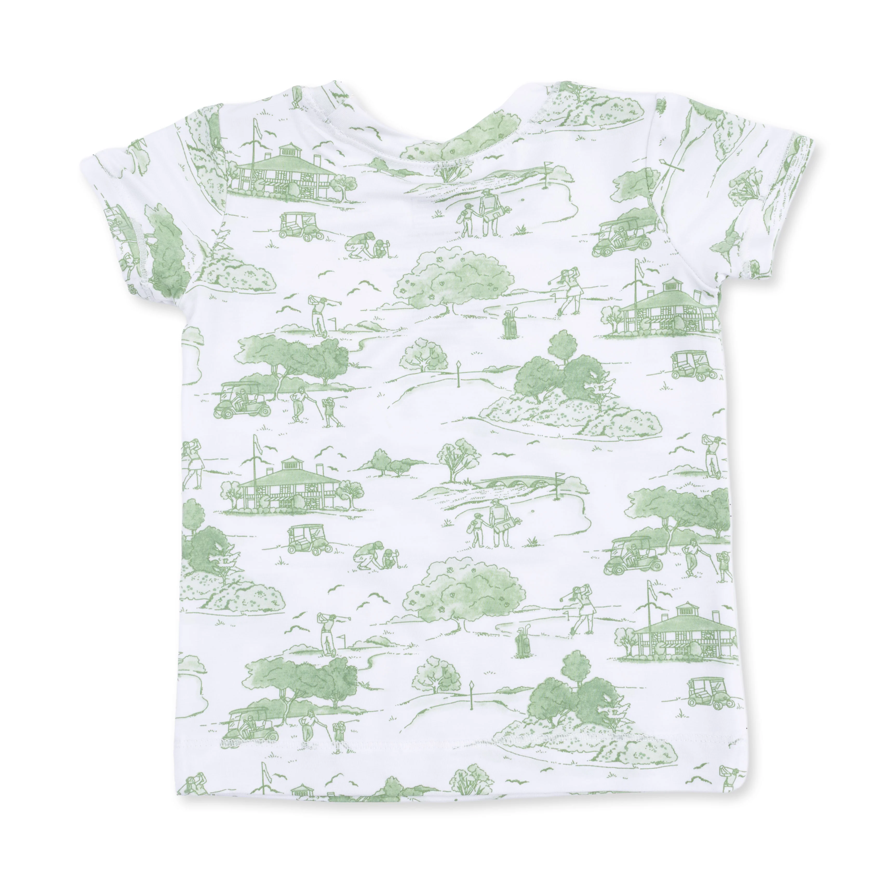 Golf Toile Green - Loungewear Short Set - Image 2