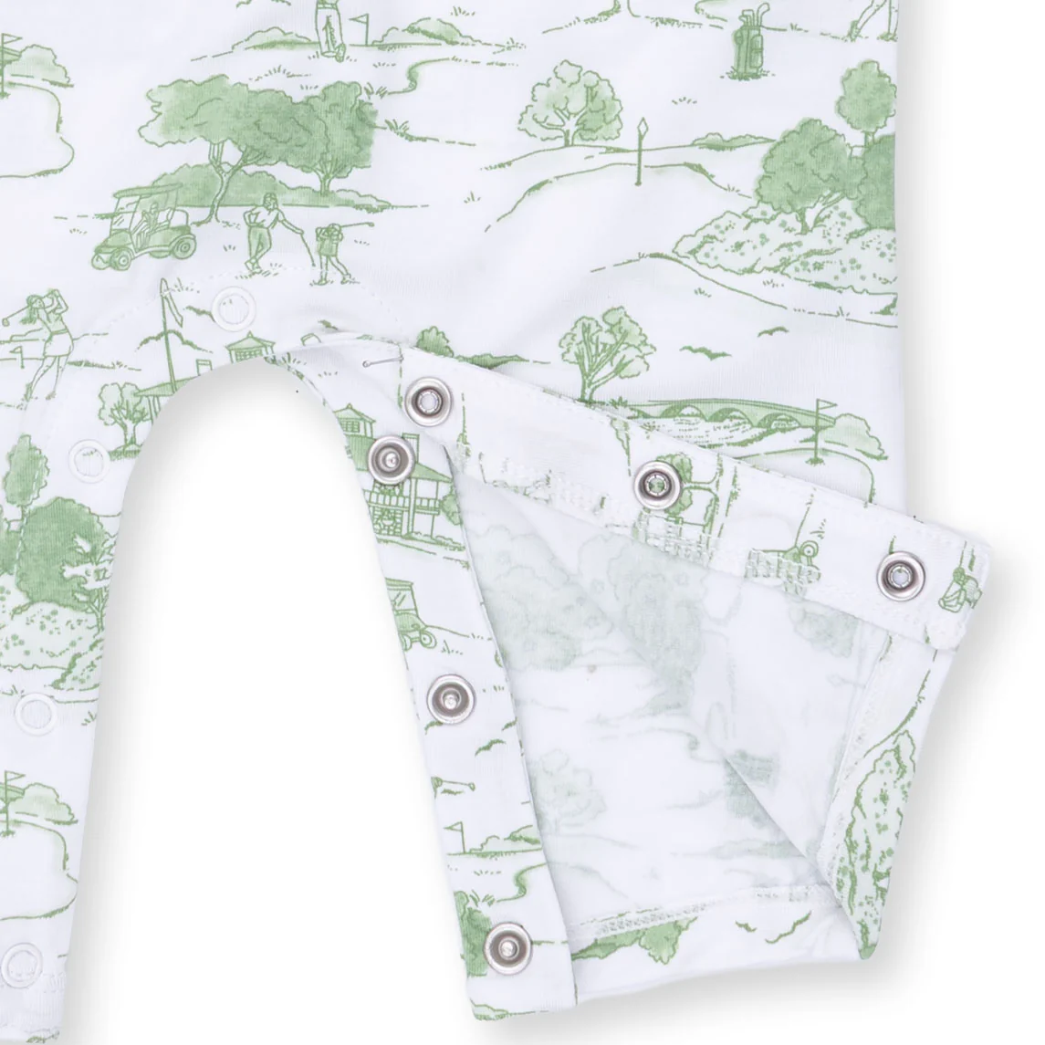 Golf Toile Green - Polo Romper - Image 4