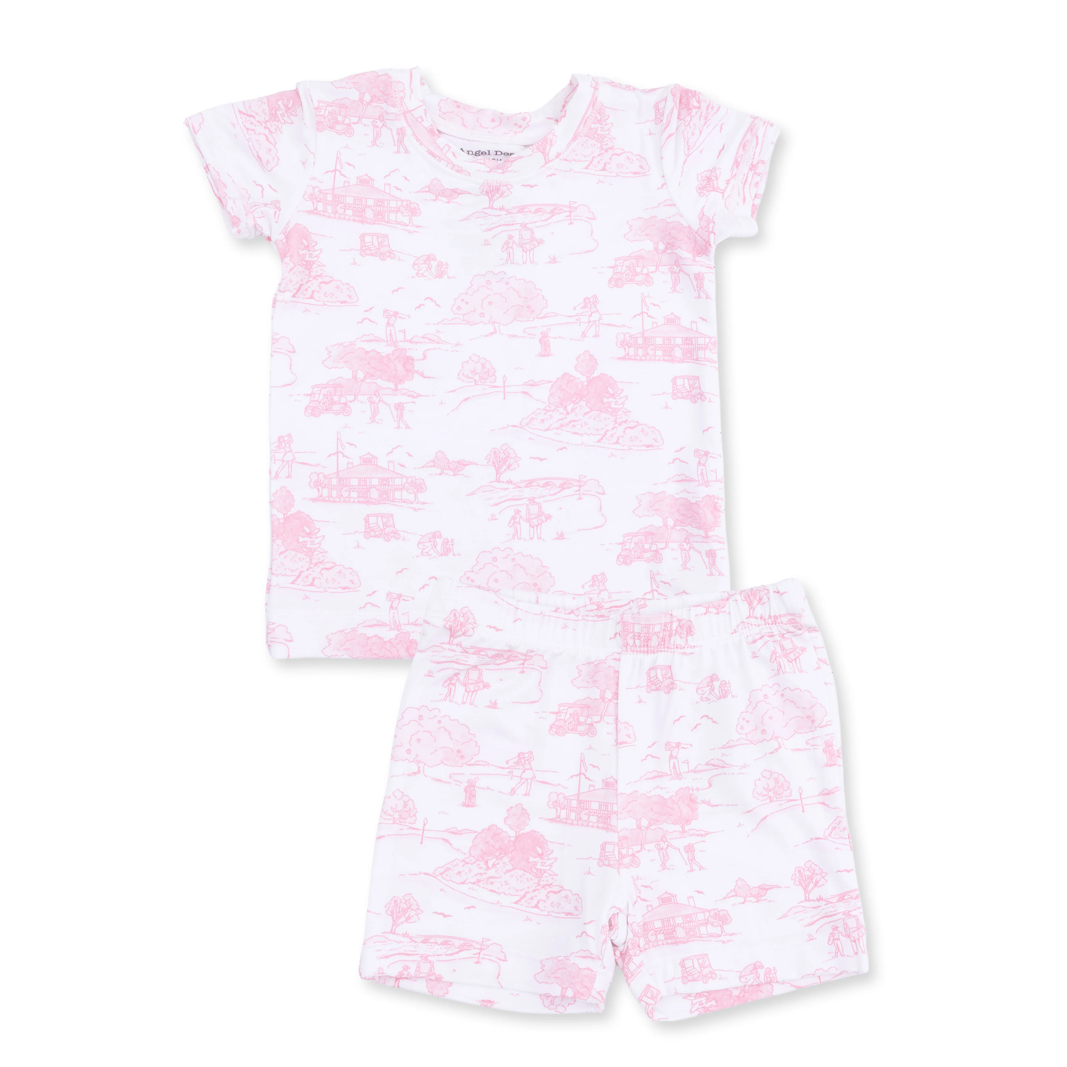 Golf Toile Pink - Loungewear Short Set - Image 2