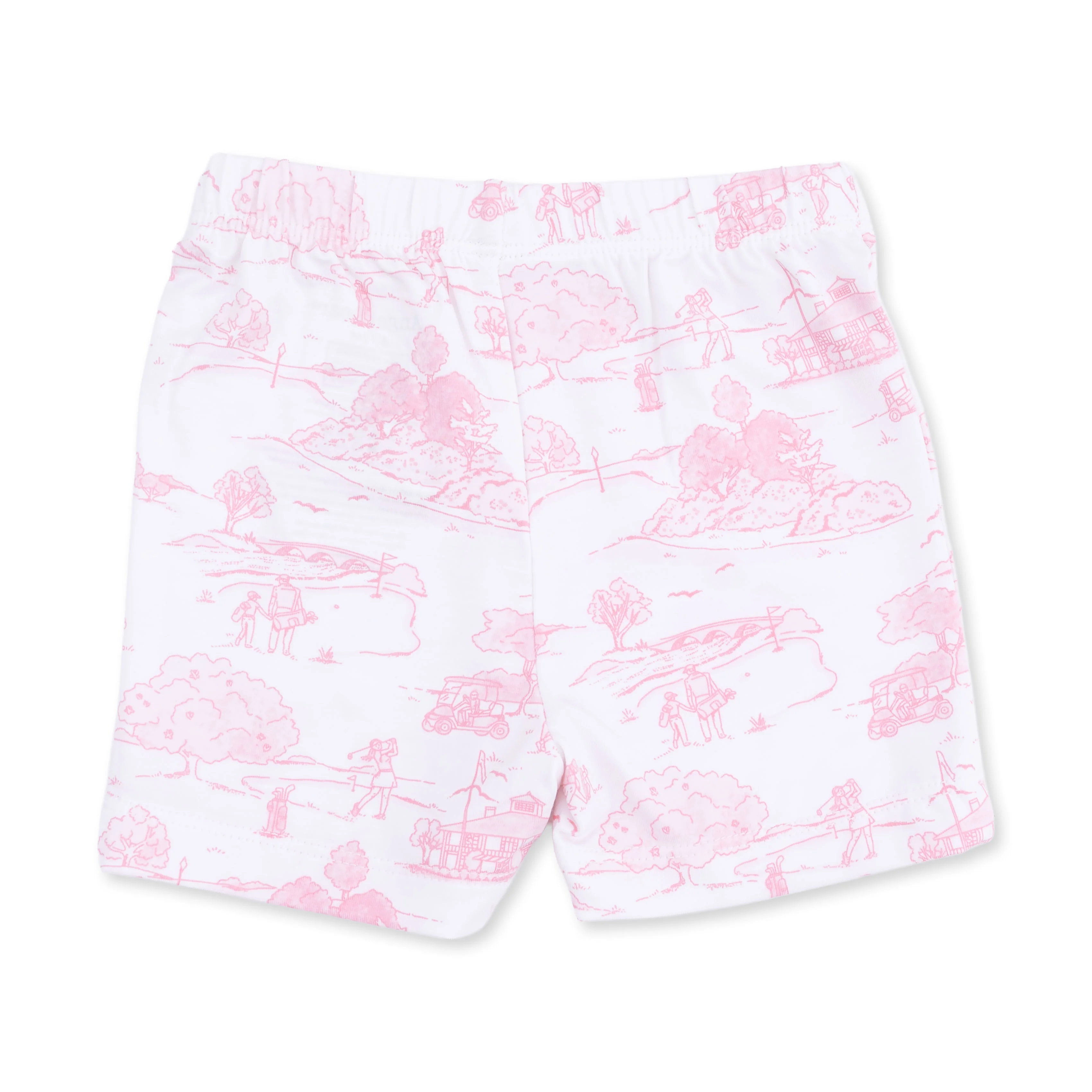 Golf Toile Pink - Loungewear Short Set - Image 6