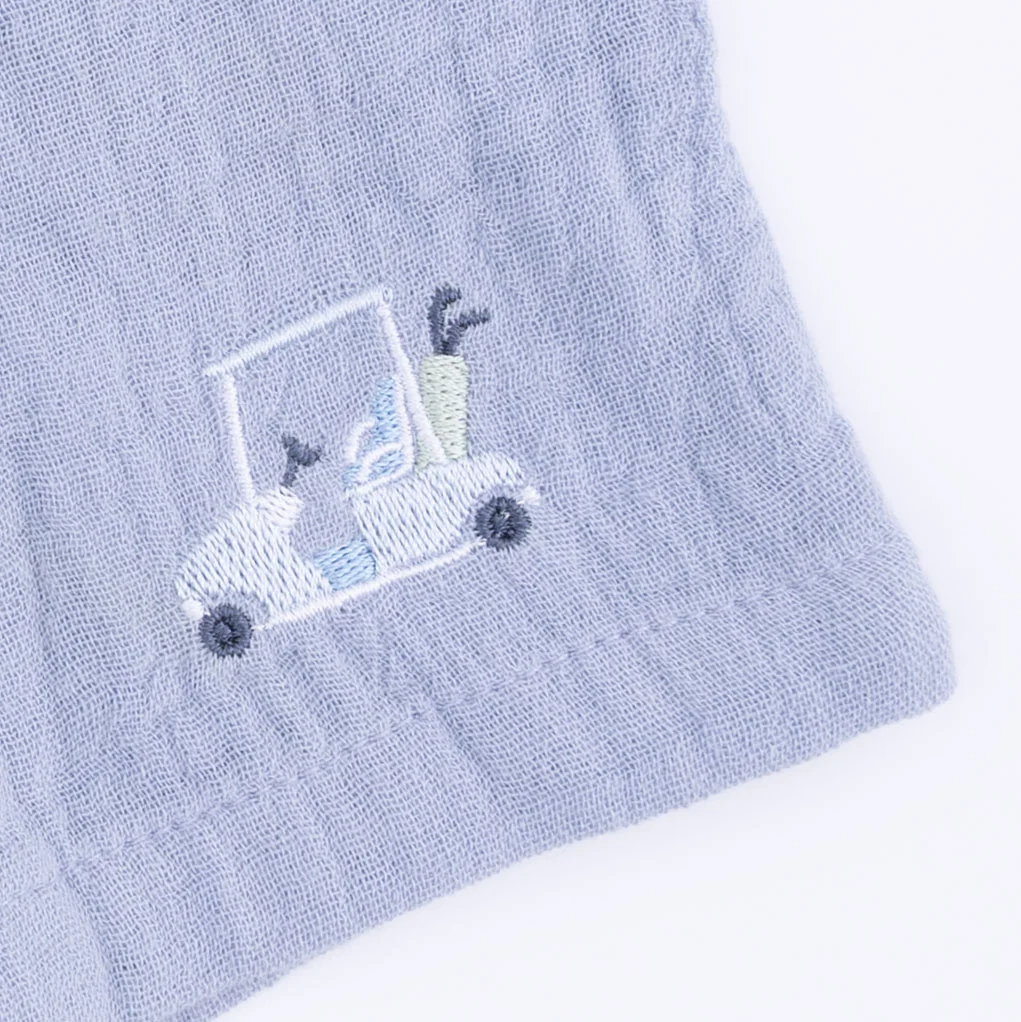 Golf Trellis Blue - Polo with Casual Short - Image 6