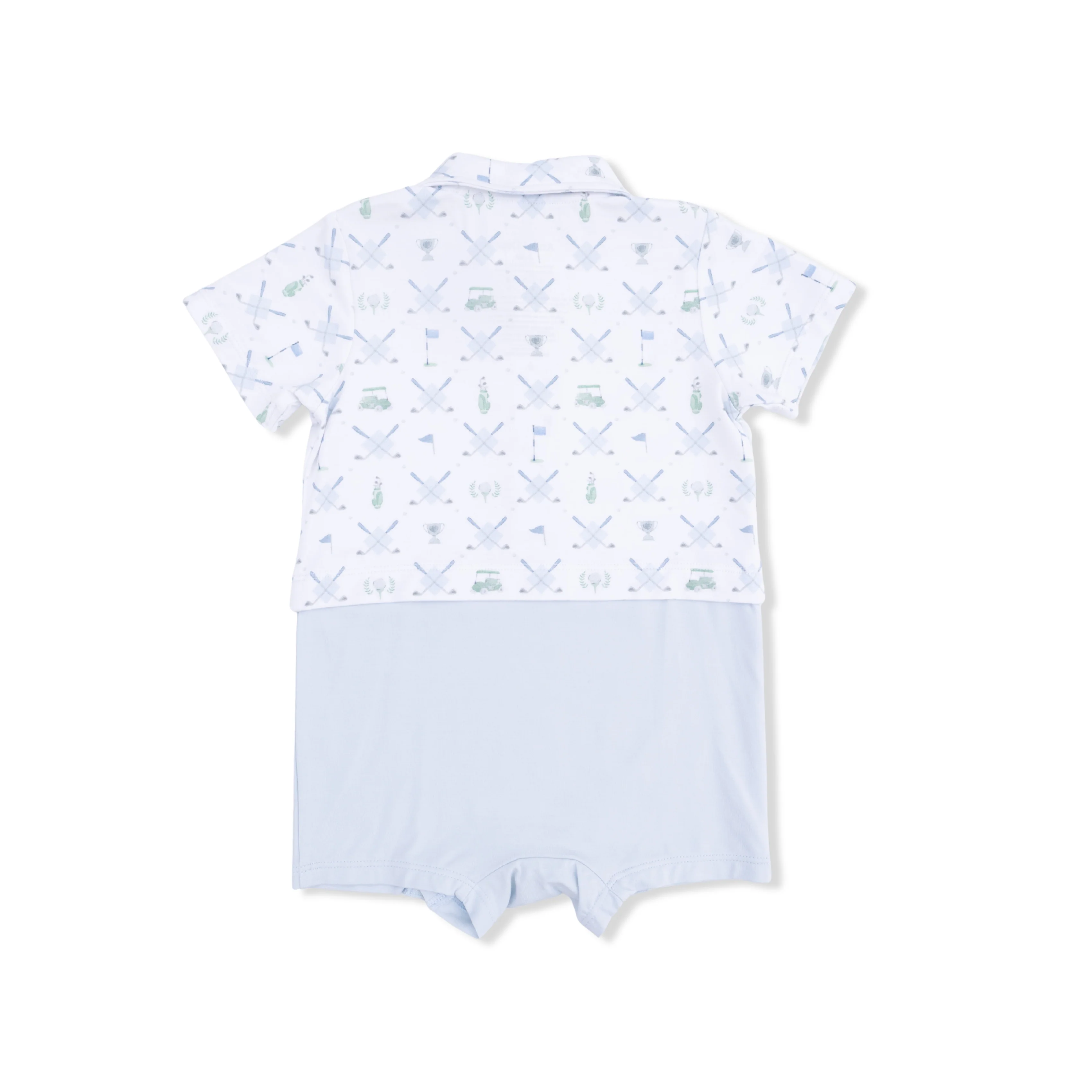 Golf Trellis Blue - Short Playsuit - Image 3