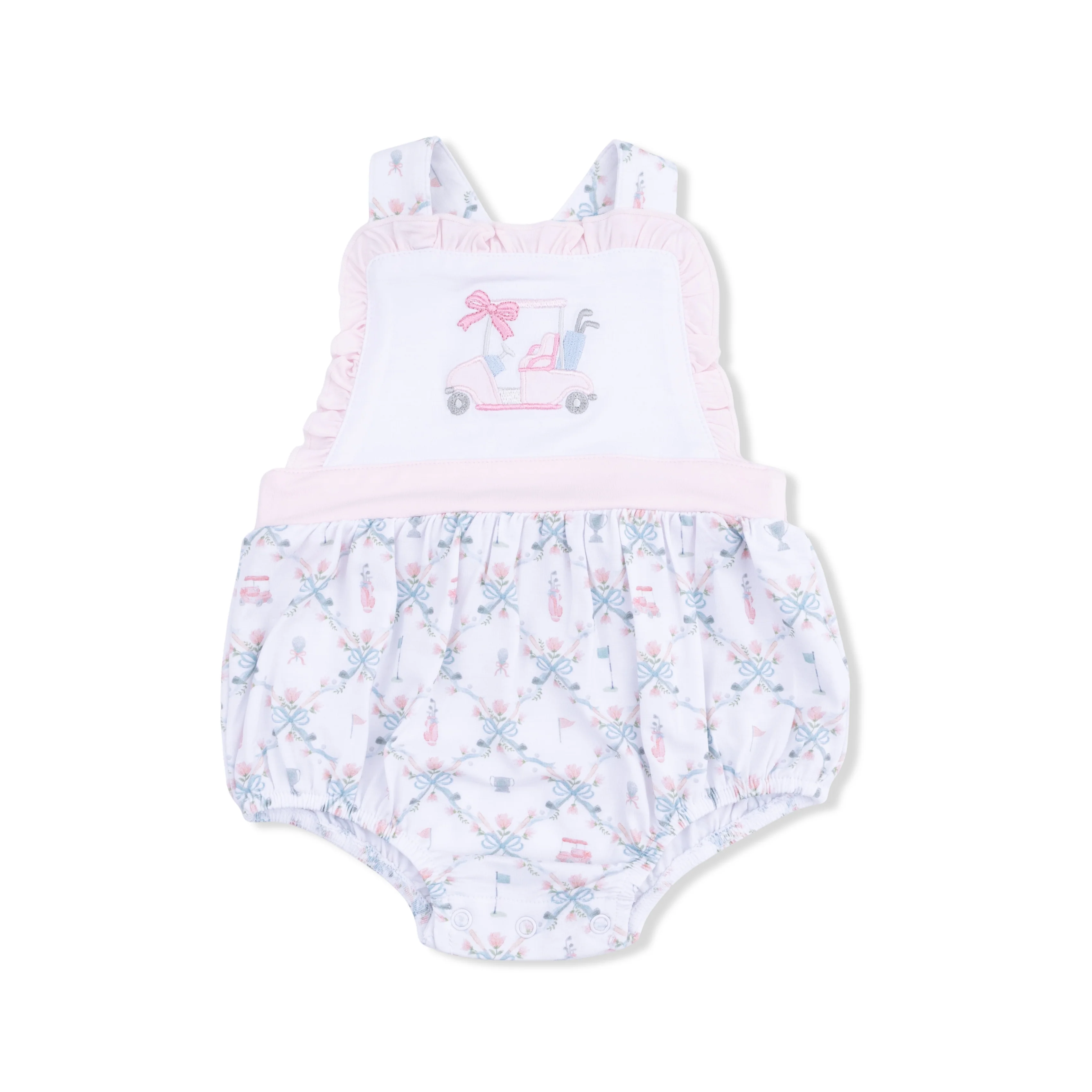 Golf Trellis Pink - Ruffle Bubble - Image 2