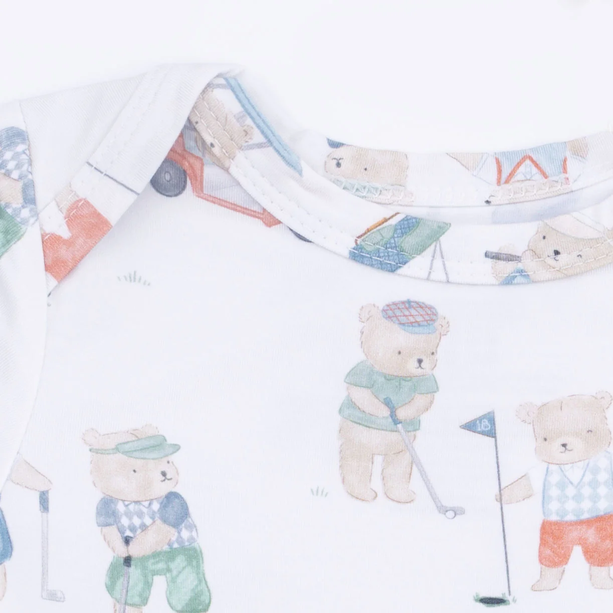 Golfing Teddy Bears - Short Sleeve Bodysuit - Image 3