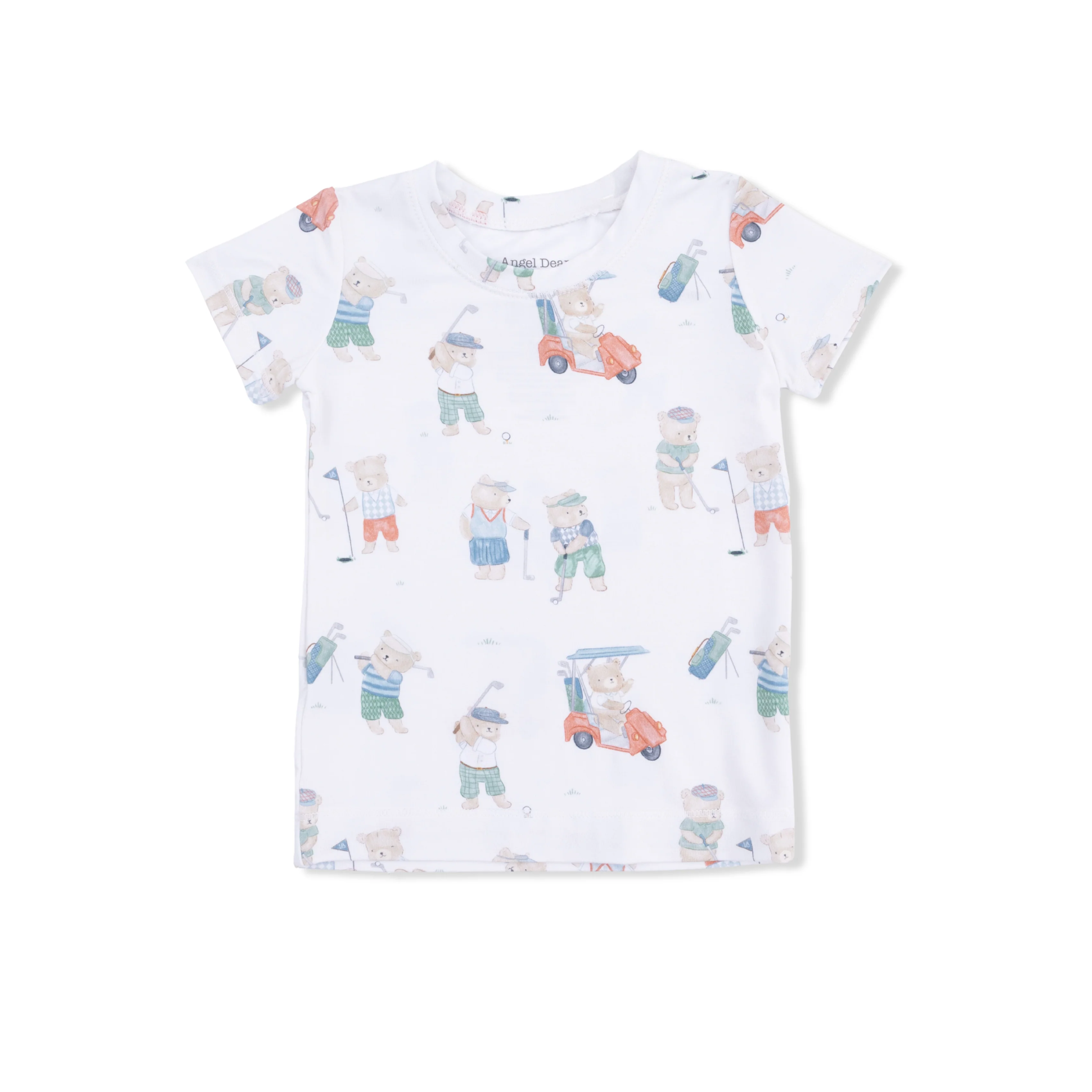 Golfing Teddy Bears - Short Sleeve Loungewear Set - Image 3